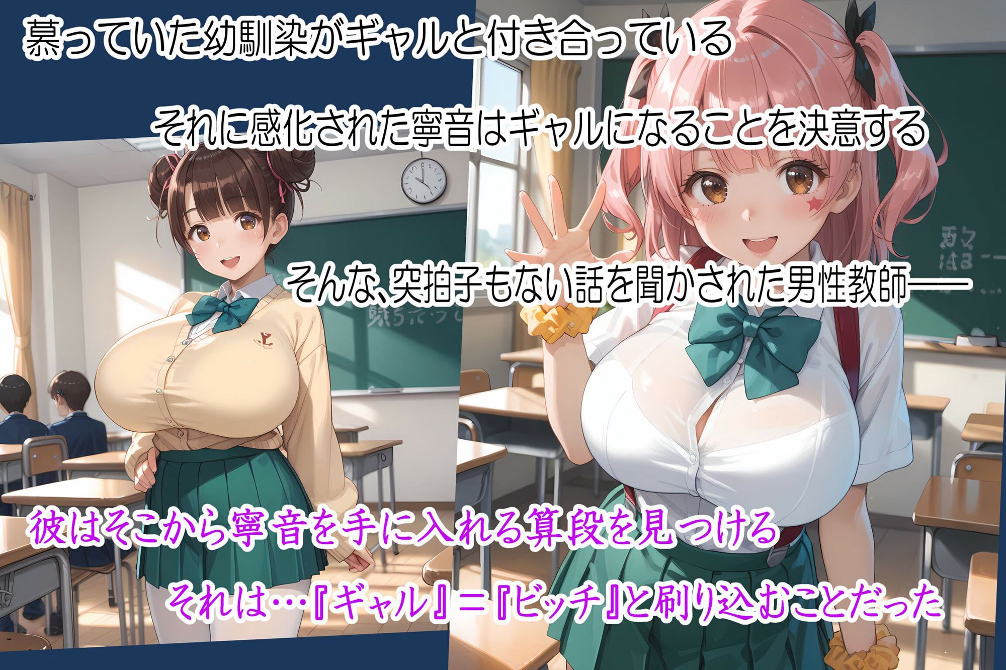 はじめてのビッチギャル【藤〇木寧音・篭絡調教ルート】 - サンプル画像 1