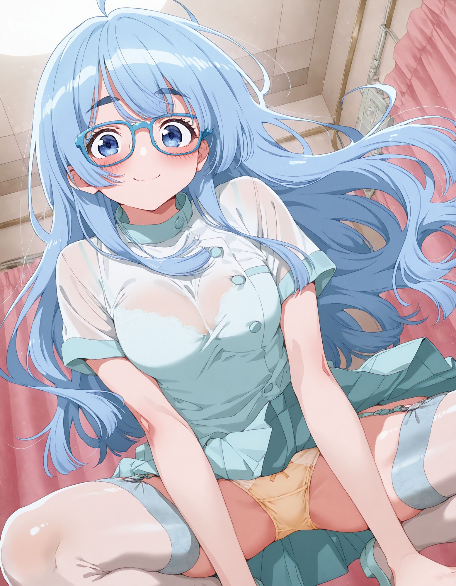 紫〇寺清葉のパンチラ〜ナース服編〜 - サンプル画像 1