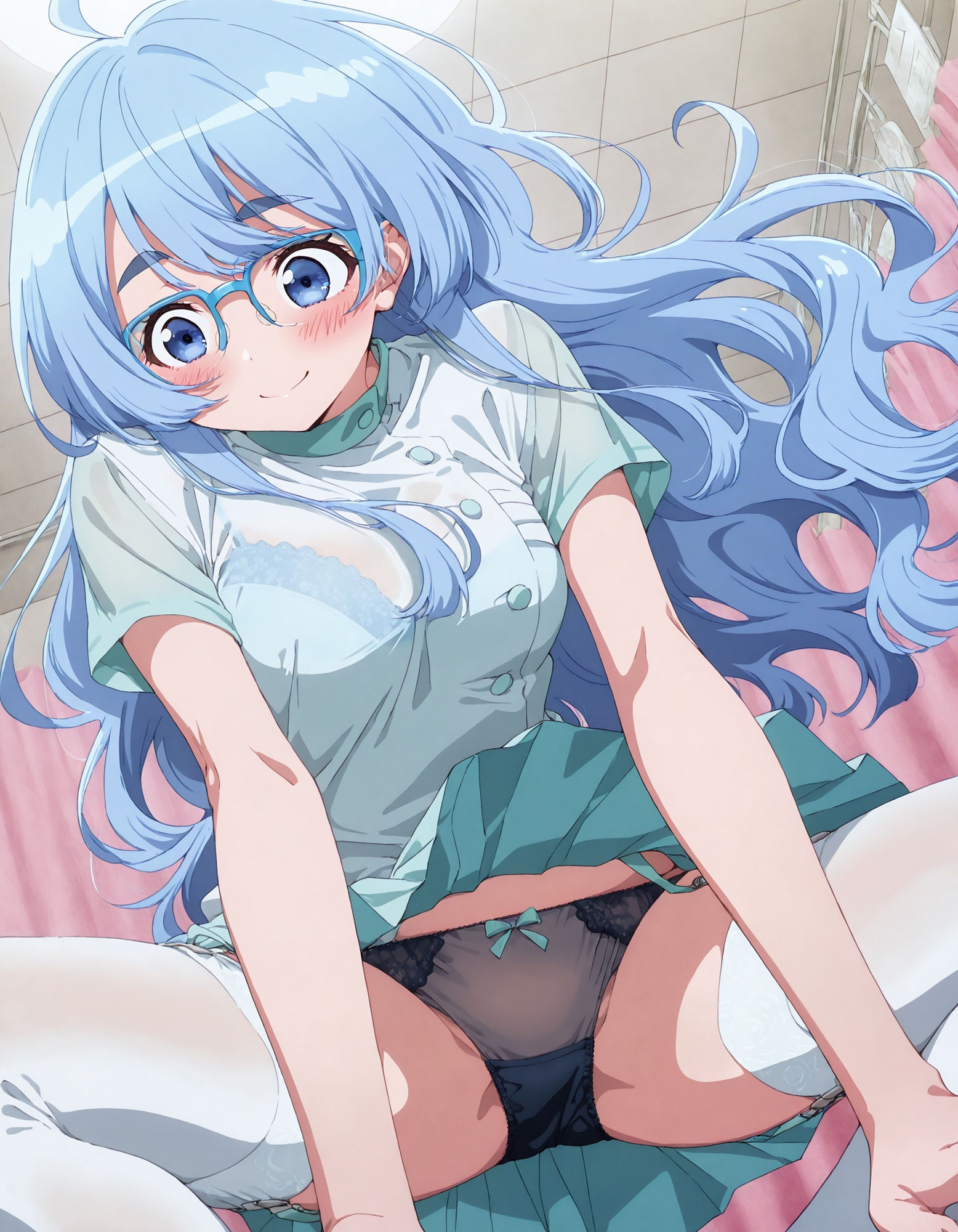 紫〇寺清葉のパンチラ〜ナース服編〜 - サンプル画像 2