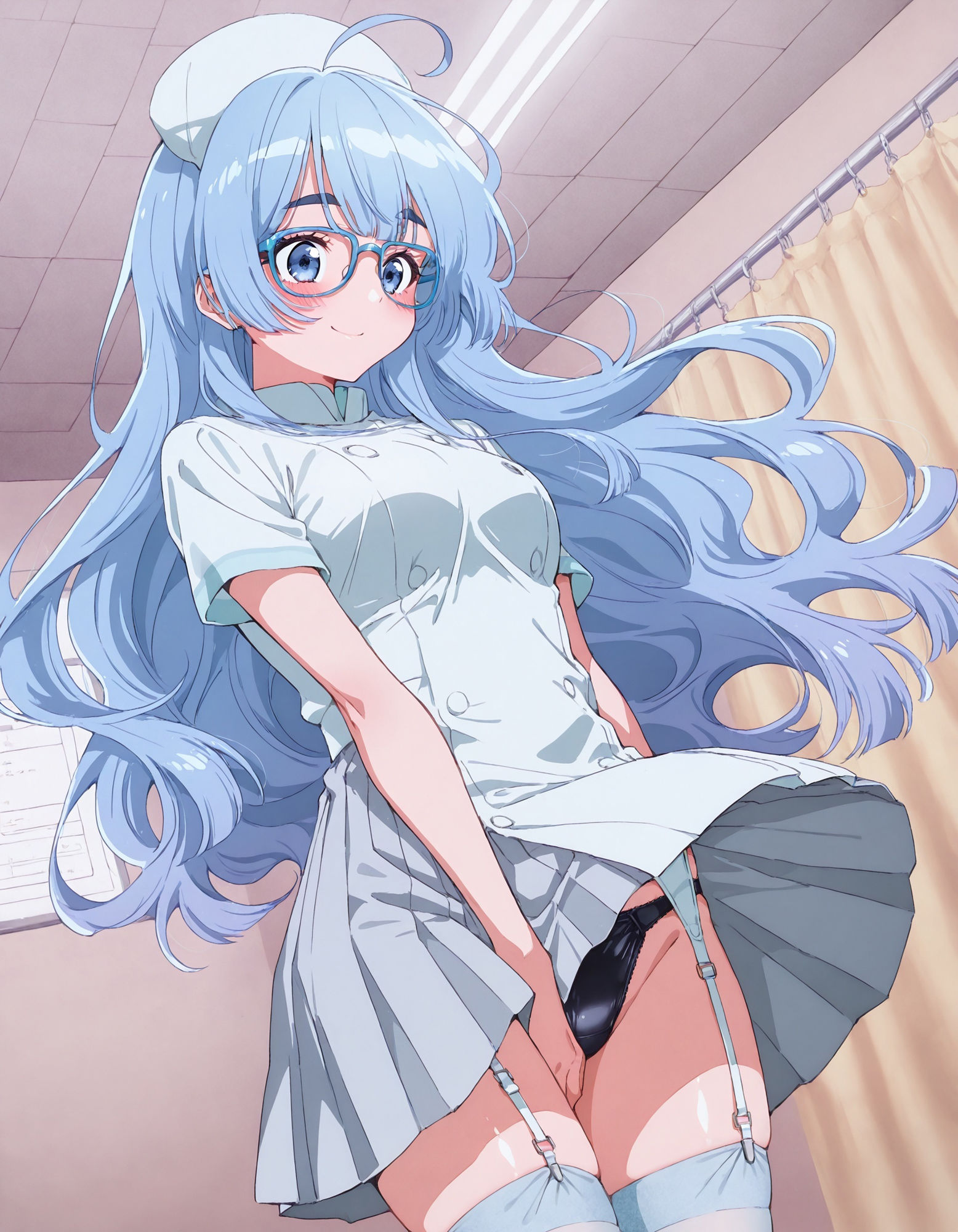 紫〇寺清葉のパンチラ〜ナース服編〜 - サンプル画像 4