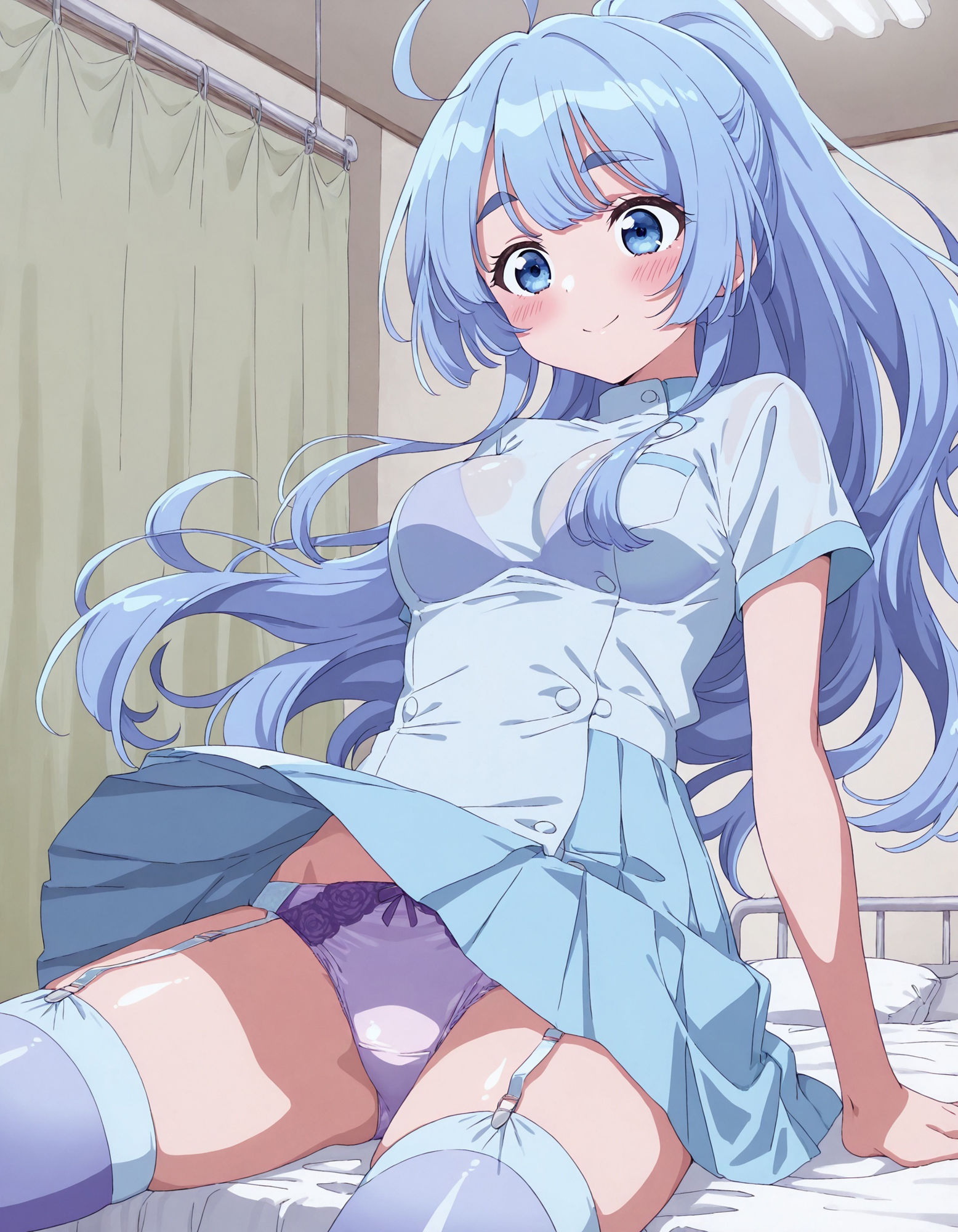 紫〇寺清葉のパンチラ〜ナース服編〜 - サンプル画像 7