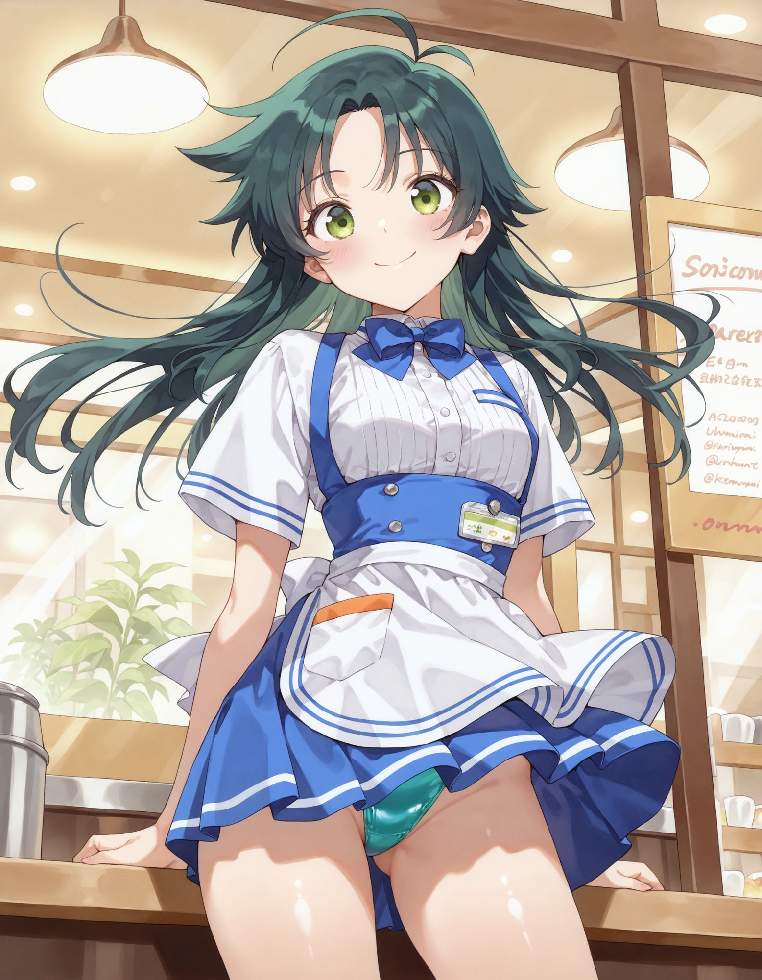 紫〇寺南のパンチラ〜ウェイトレス編〜 - サンプル画像 1