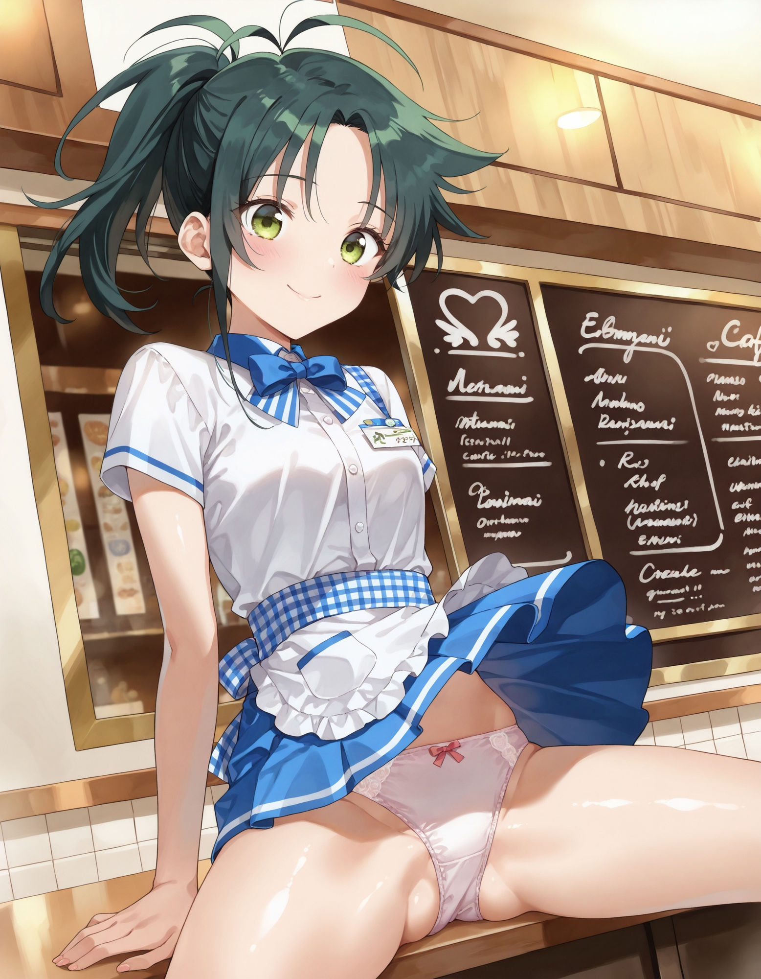 紫〇寺南のパンチラ〜ウェイトレス編〜 - サンプル画像 2