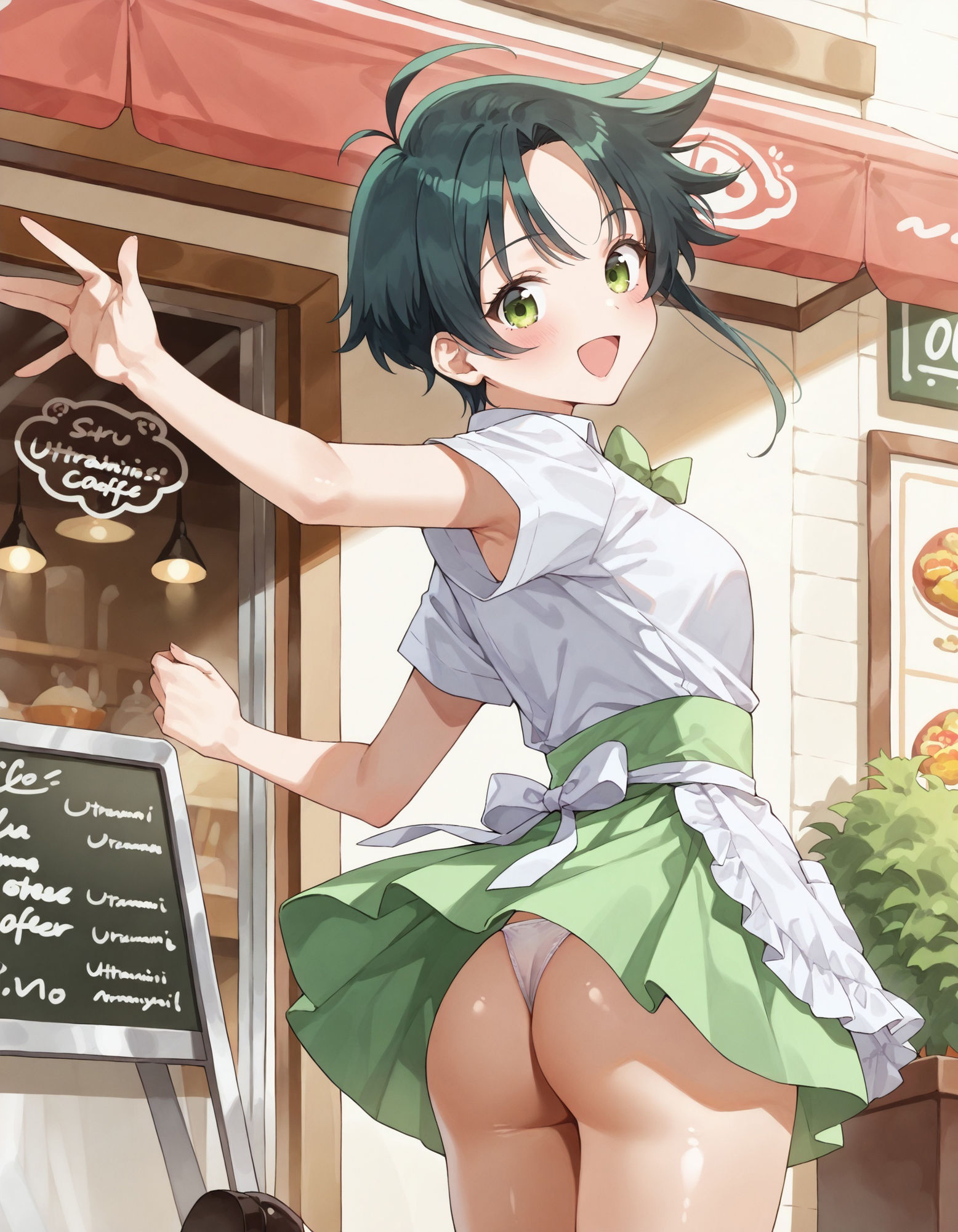 紫〇寺南のパンチラ〜ウェイトレス編〜 - サンプル画像 3