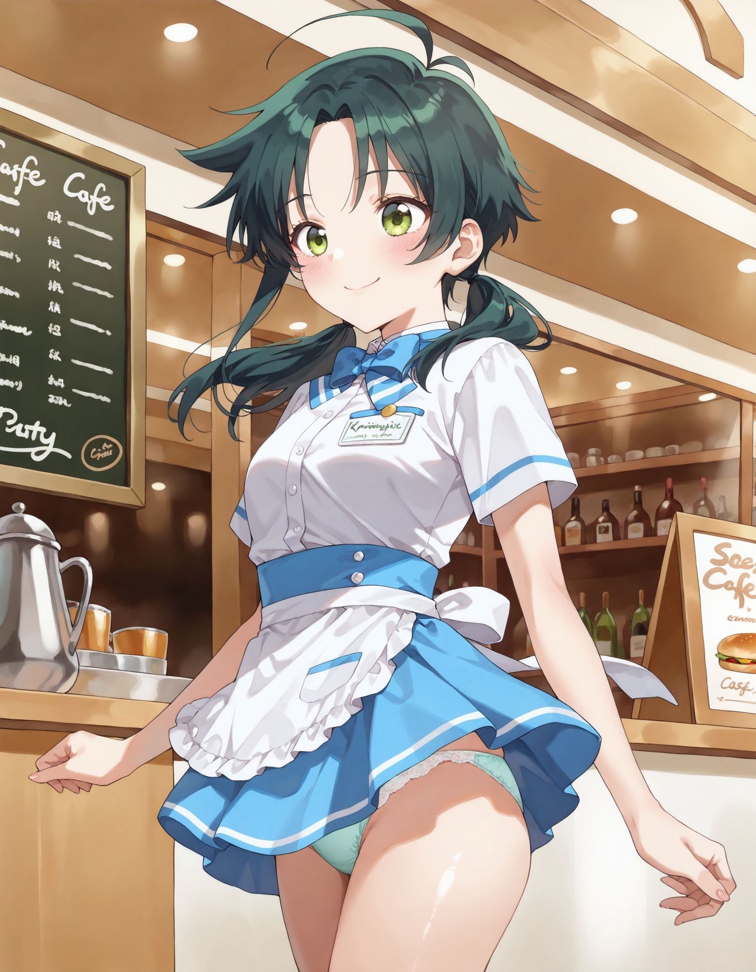 紫〇寺南のパンチラ〜ウェイトレス編〜 - サンプル画像 5