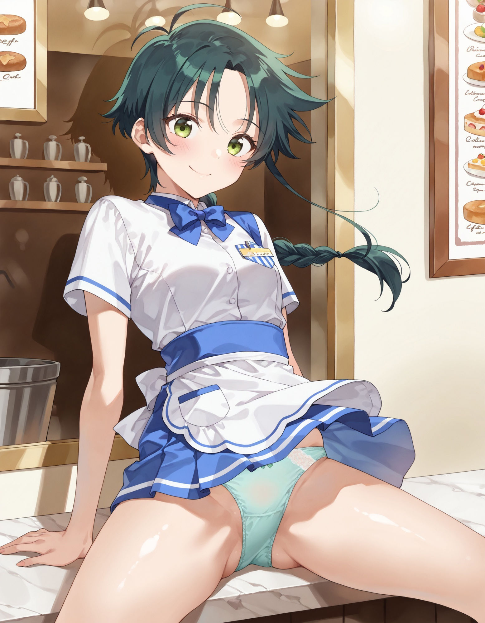 紫〇寺南のパンチラ〜ウェイトレス編〜 - サンプル画像 8