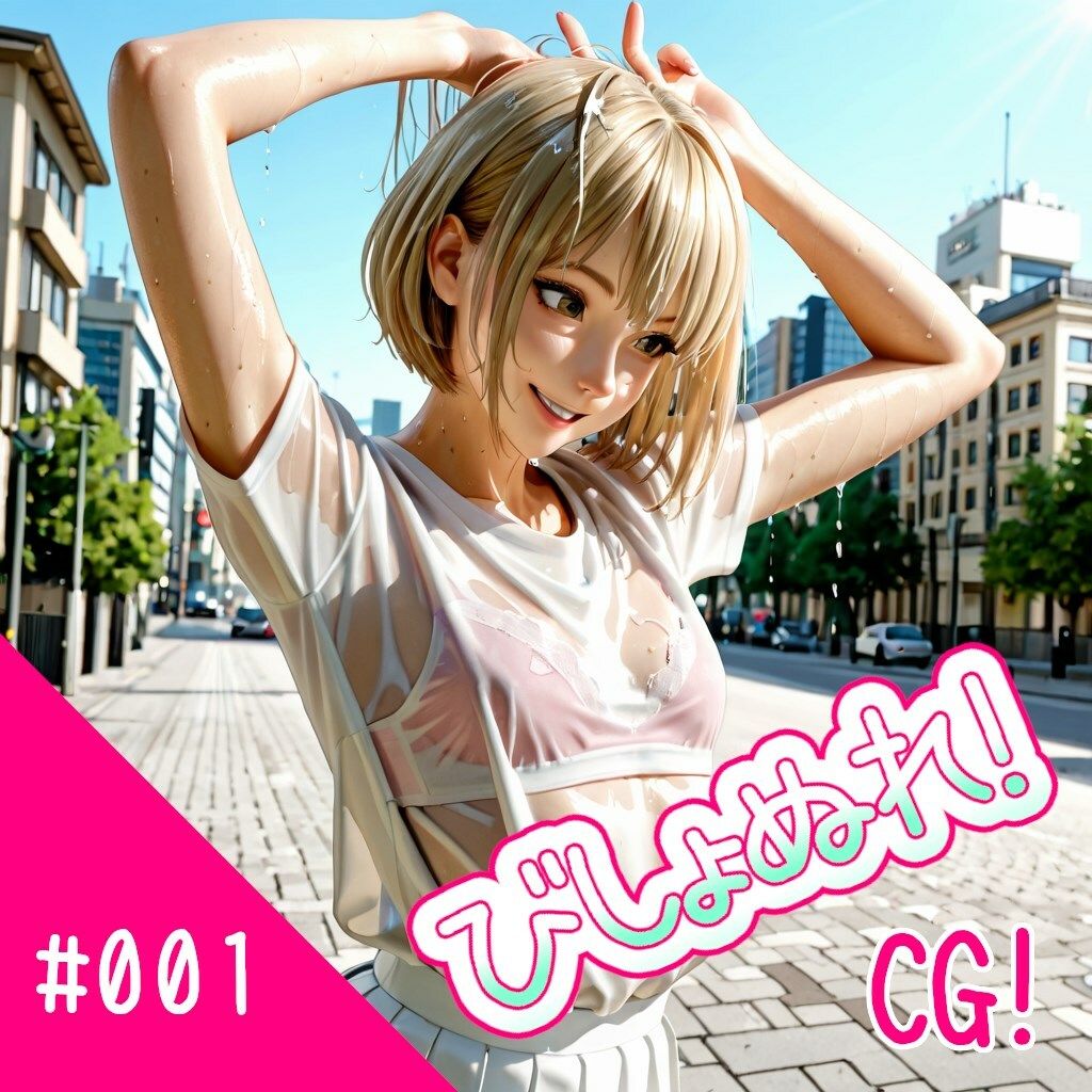 びしょぬれ！CG！1滴目！ - サンプル画像 1