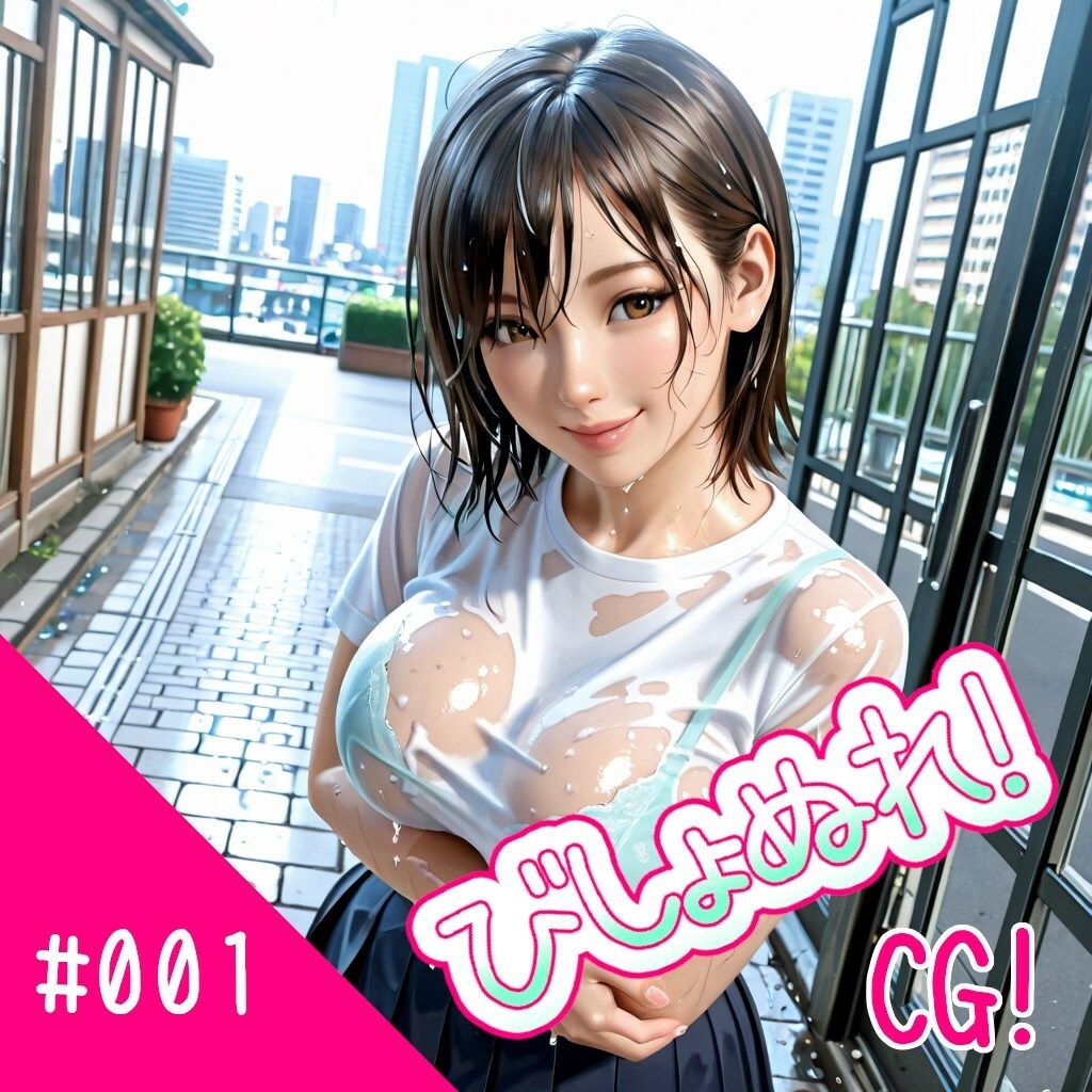 びしょぬれ！CG！1滴目！ - サンプル画像 2