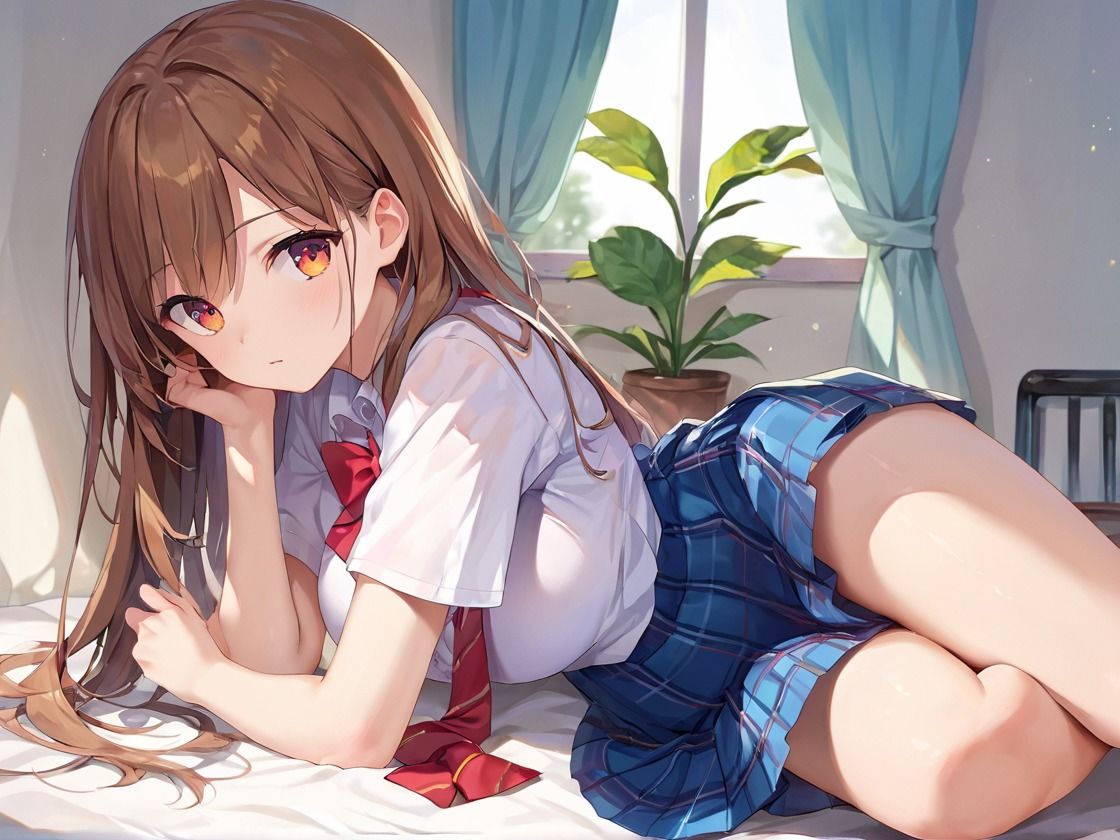 清楚系JK彼女がノーブラブルマで誘惑してくる件 - サンプル画像 8