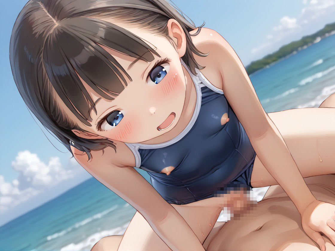 触って  感じで  つるぺた少女の日常  〜水着少女とのえっちな夏の思い出2〜 - サンプル画像 5