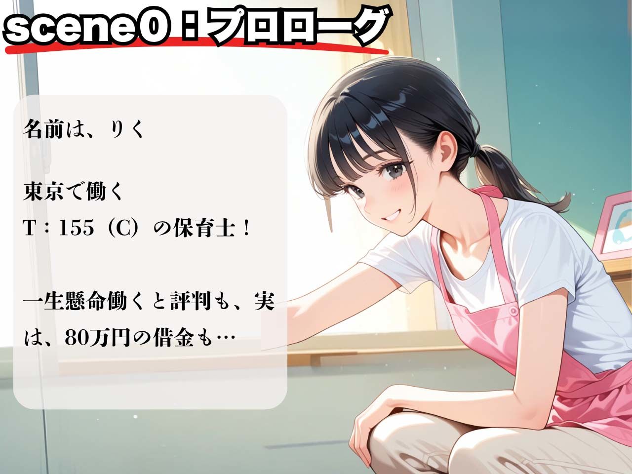 借金女子！21歳の保育士が返済できず、屈辱の彼氏専用まんこ崩壊！ - サンプル画像 2