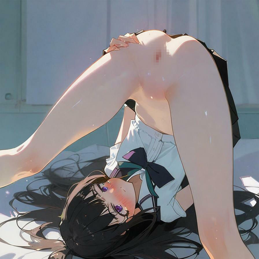 生成AI、制服少女と触手2 - サンプル画像 1