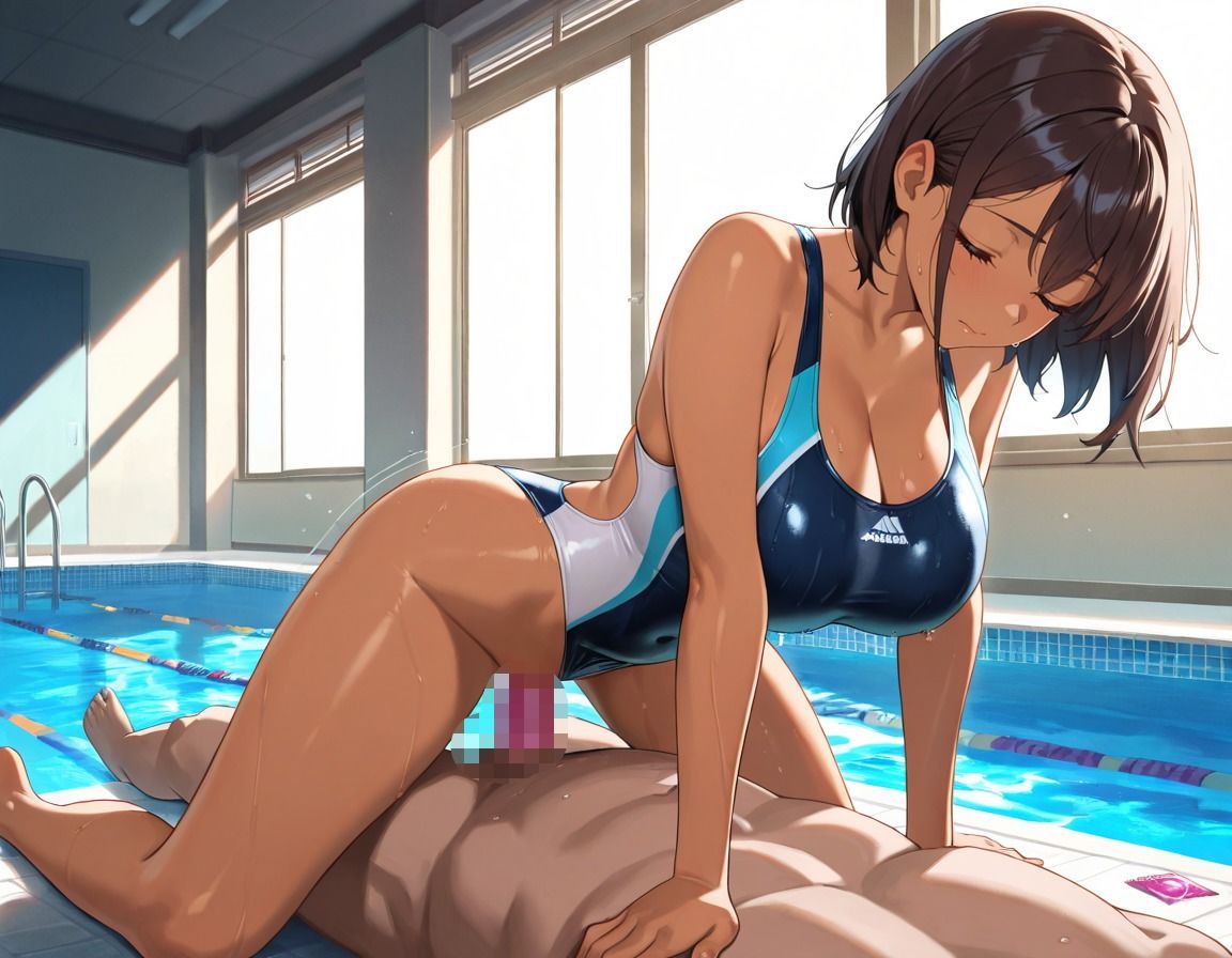 肉感スイムクラグ〜褐色女子校生の裏メニュー指導 - サンプル画像 2