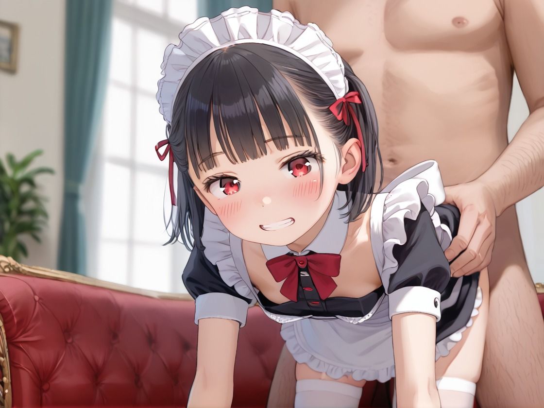 見て  挿れて  つるぺた少女の日常  〜ツンデレメイドちゃんのご奉仕タイム〜 - サンプル画像 1