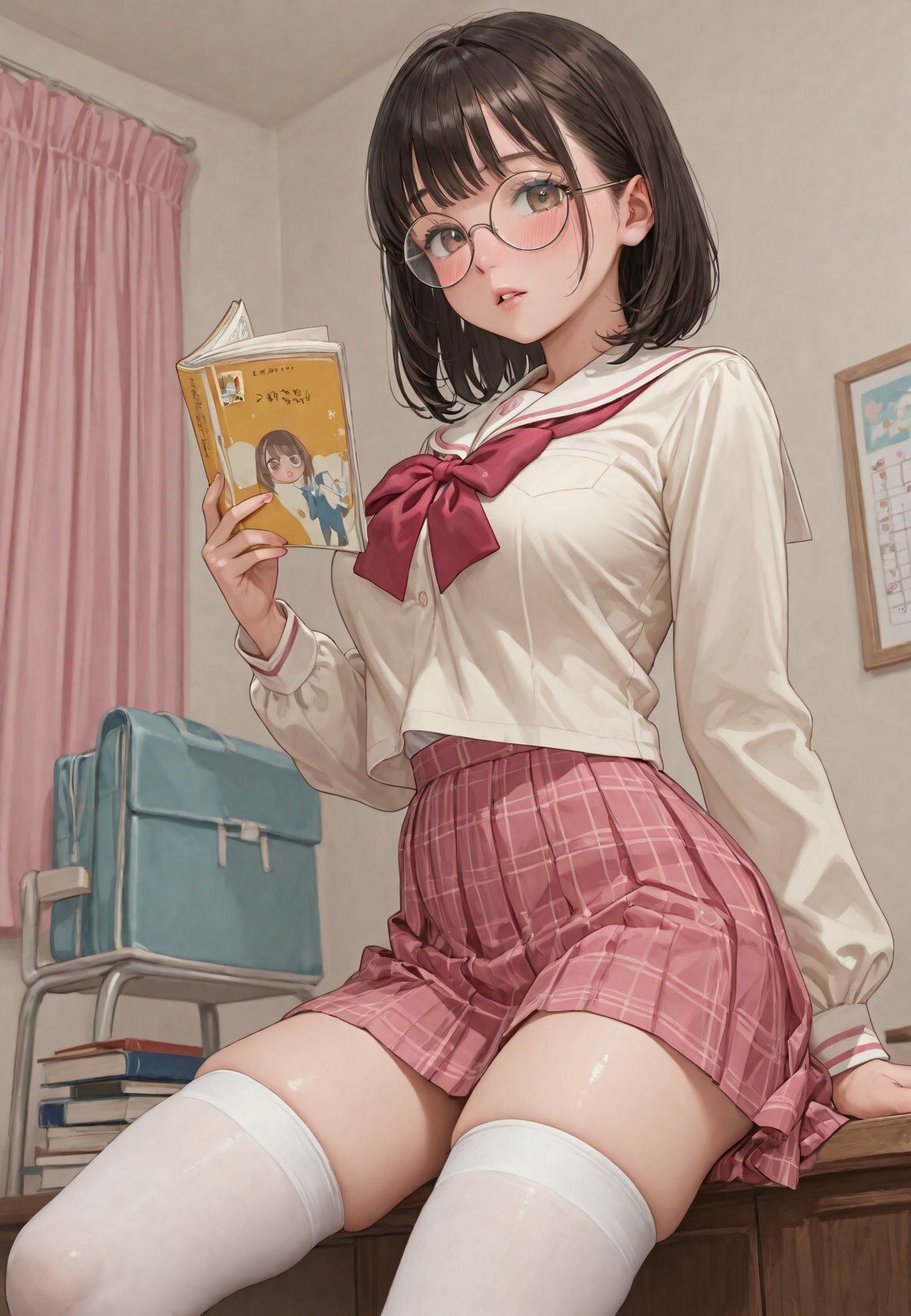 とにかく眼鏡の女の子普段は地味だけど実はすごくHなのです - サンプル画像 1