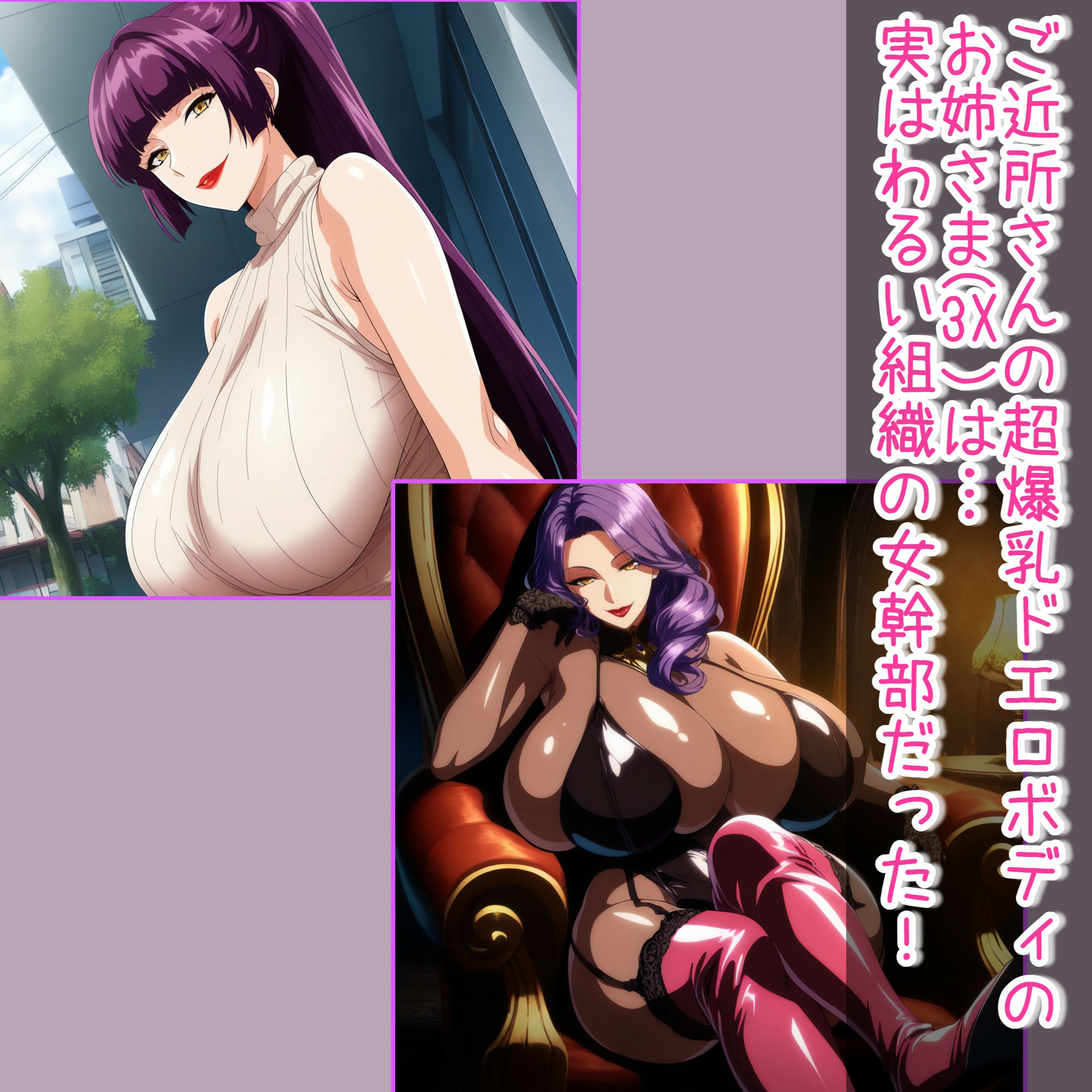 わるい組織の超爆乳女幹部さん（3X）をア〇リでゲット、完堕ちさせて、依存させて僕専用オナホにする - サンプル画像 1