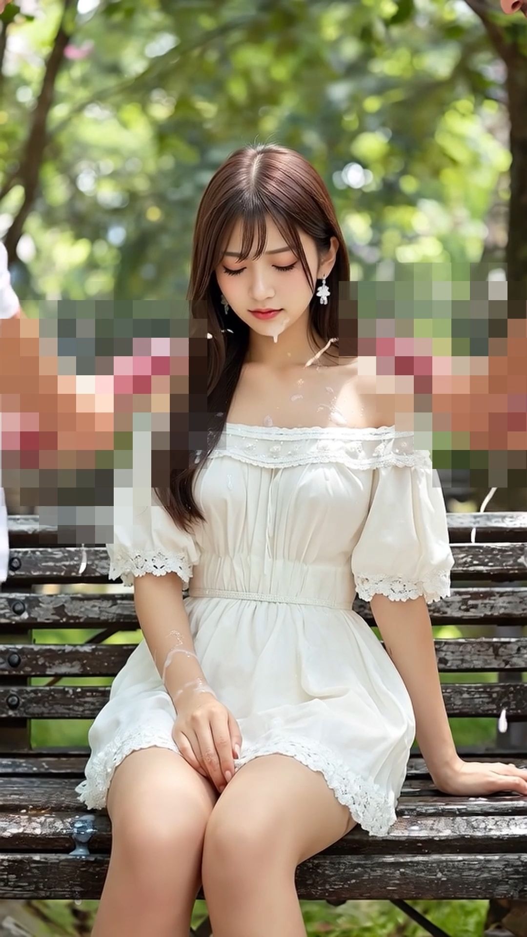 公園美女にぶっかけてみた - サンプル画像 9