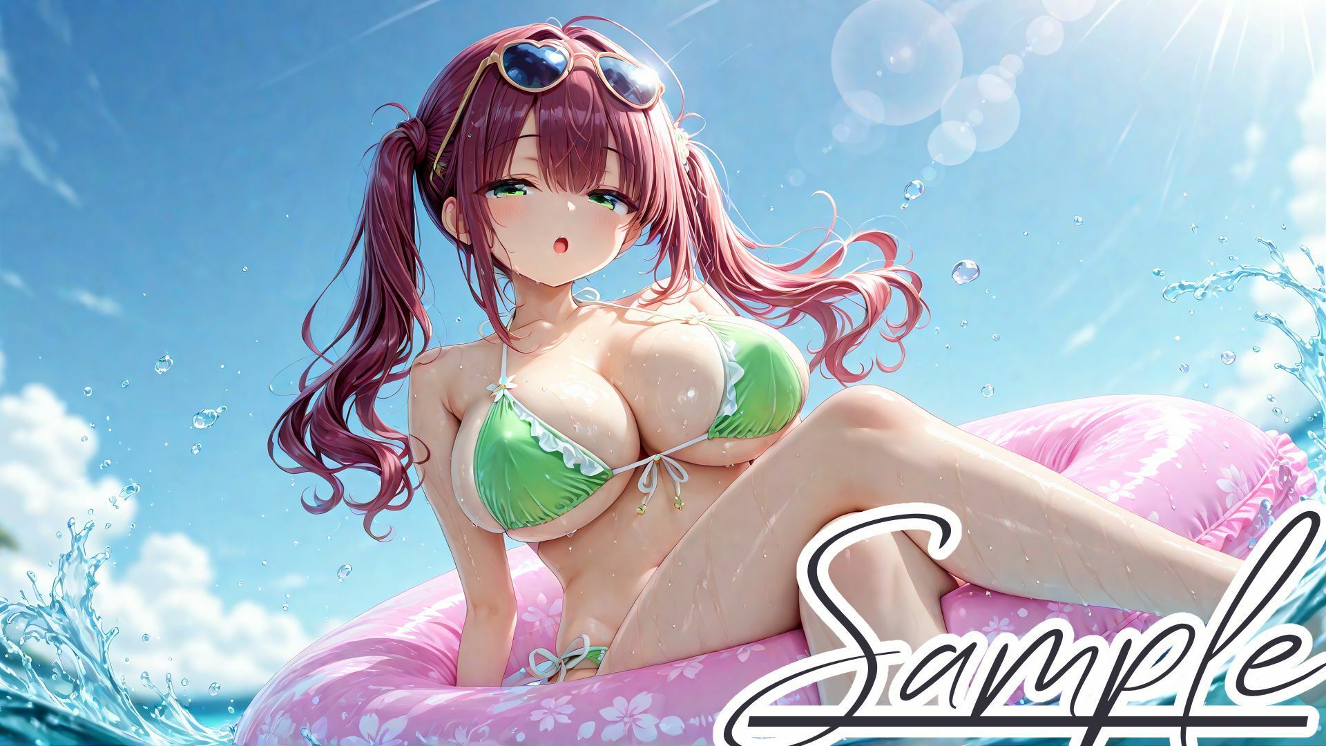 水着えっちコレクション特盛〜巨乳まみれの白濁ビーチ〜 - サンプル画像 6