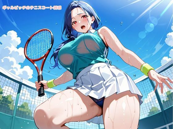 ギャルビッチのテニスコート誘惑 - サンプル画像 3