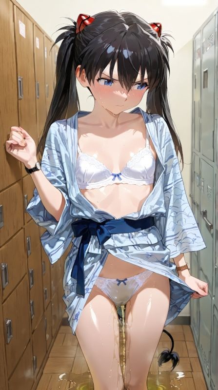 「浴衣でおもらしイラスト-R18版」100枚セット - サンプル画像 1