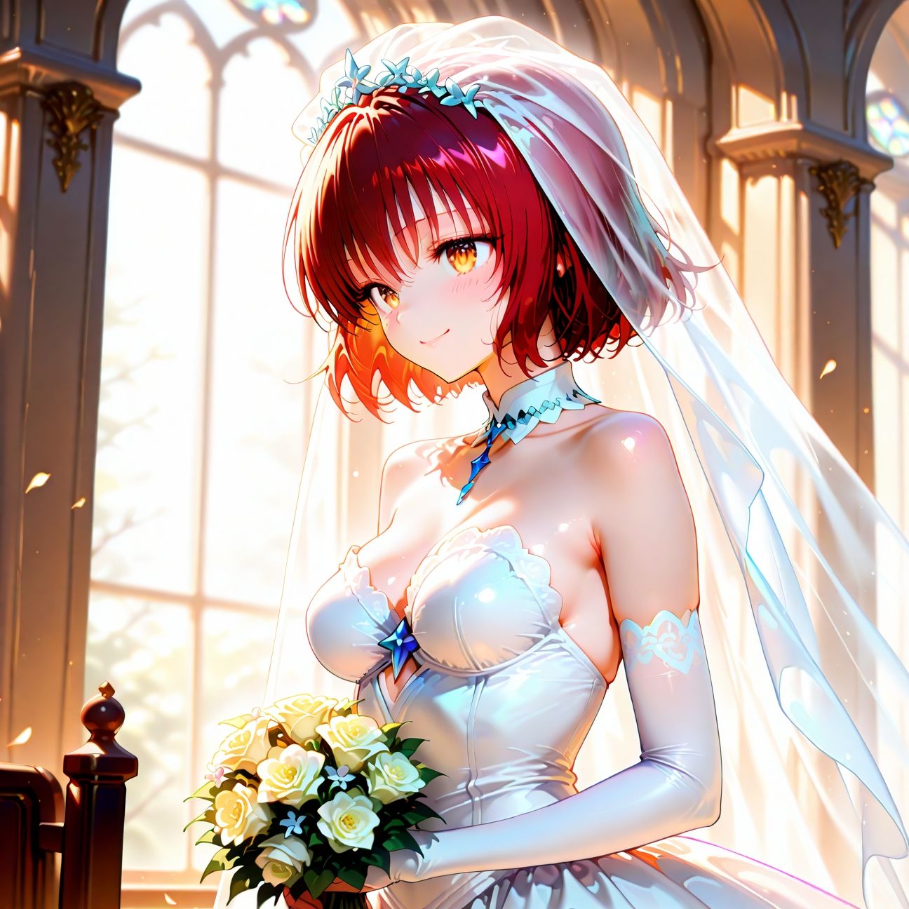 【Part2】ウェディングドレスで浮気セックス！婚前最後のお遊び♪ - サンプル画像 1