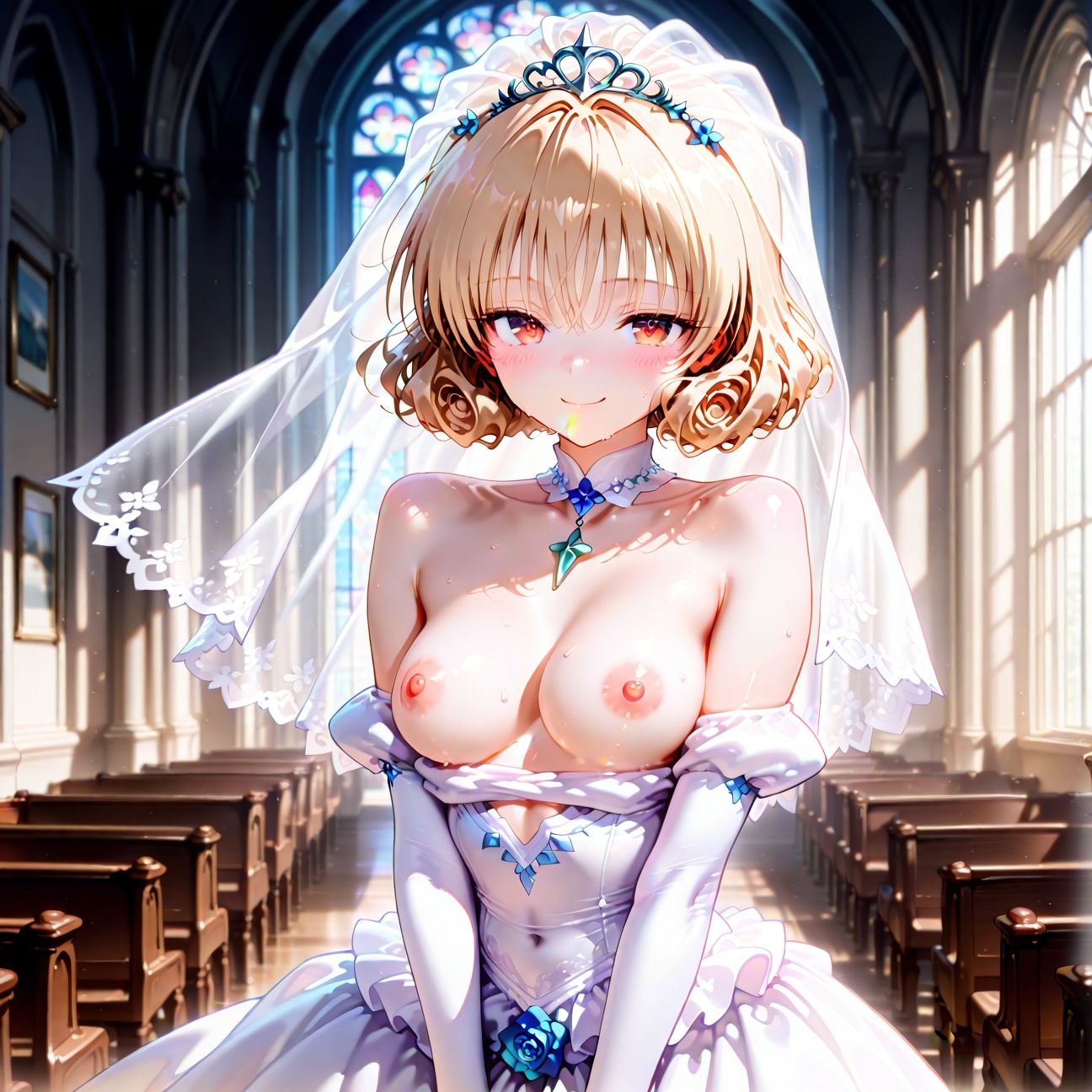 【Part2】ウェディングドレスで浮気セックス！婚前最後のお遊び♪ - サンプル画像 2