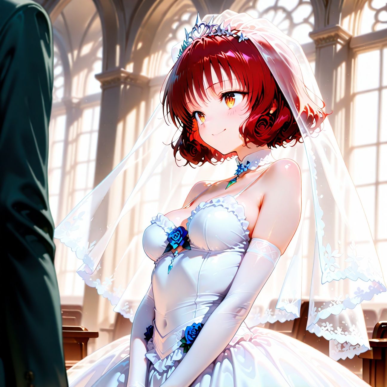 【Part3】ウェディングドレスで浮気セックス！婚前最後のお遊び♪ - サンプル画像 1