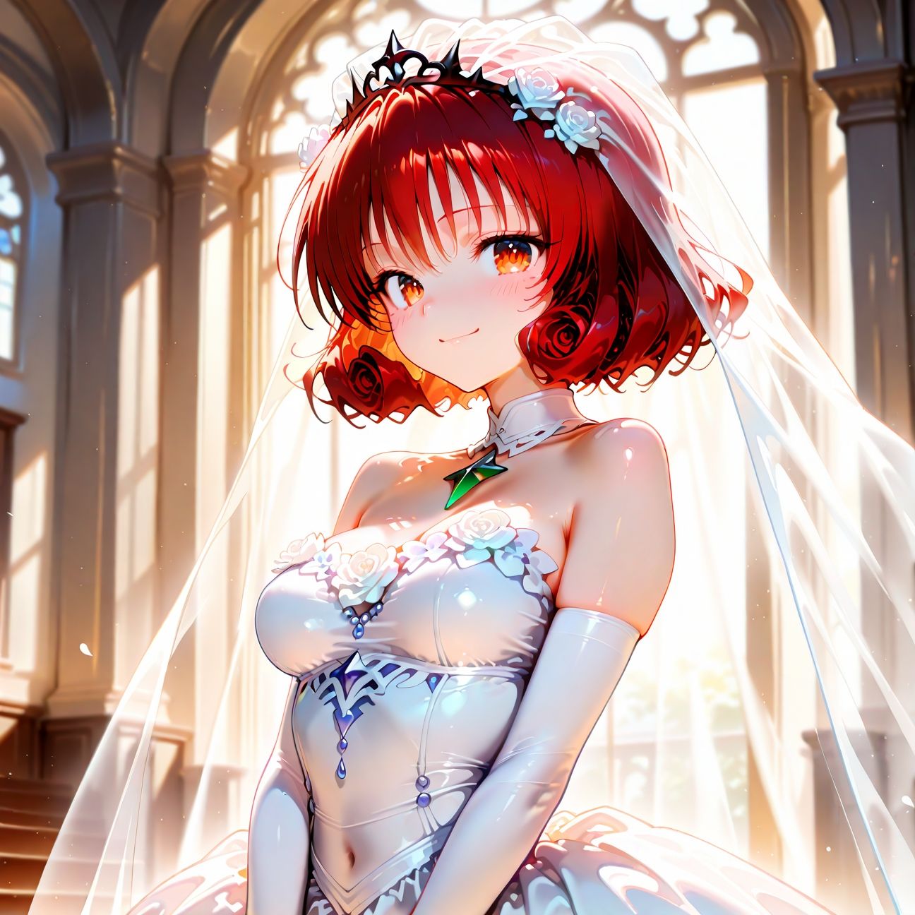 【Part5】ウェディングドレスで浮気セックス！婚前最後のお遊び♪ - サンプル画像 1