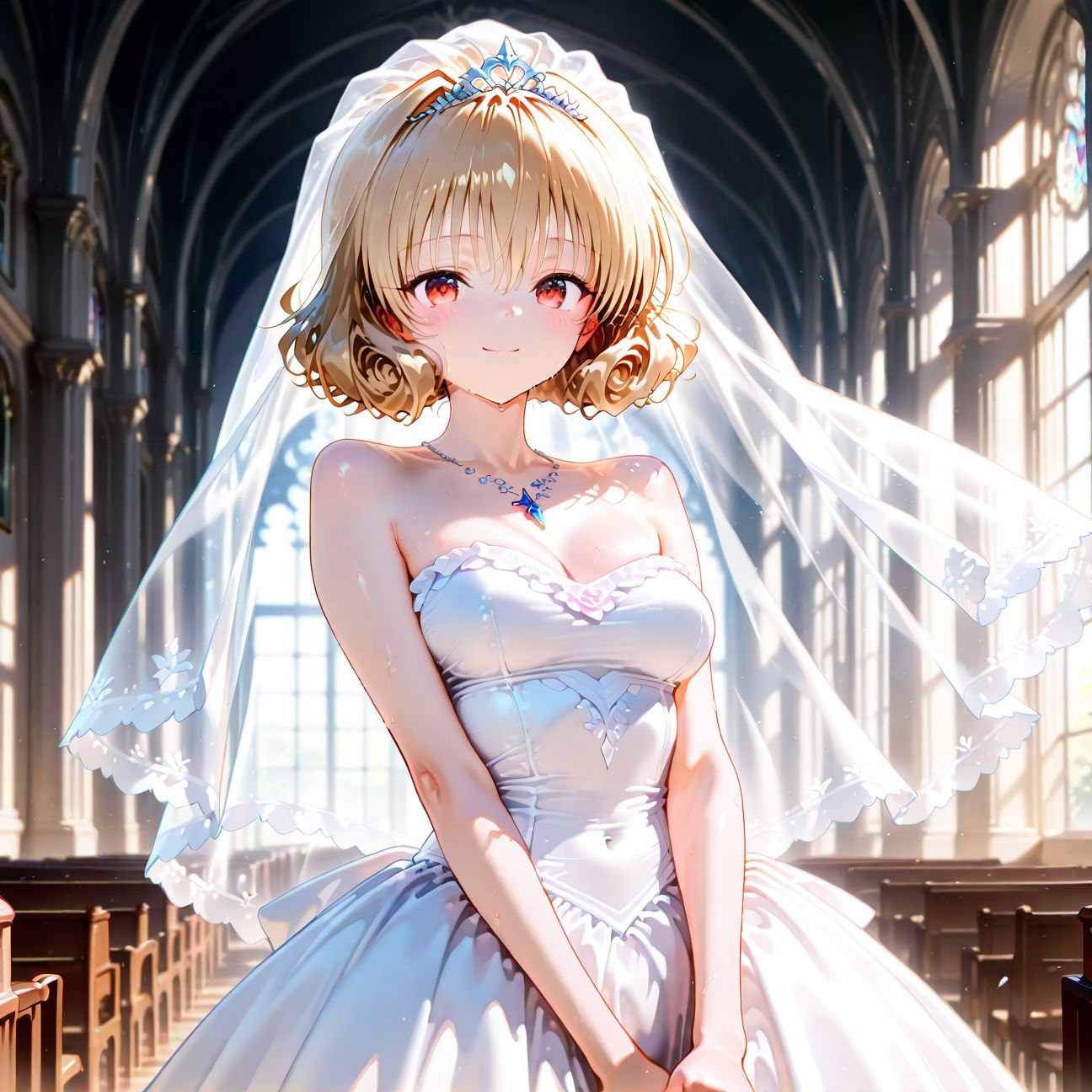 【Part6】ウェディングドレスで浮気セックス！婚前最後のお遊び♪ - サンプル画像 1