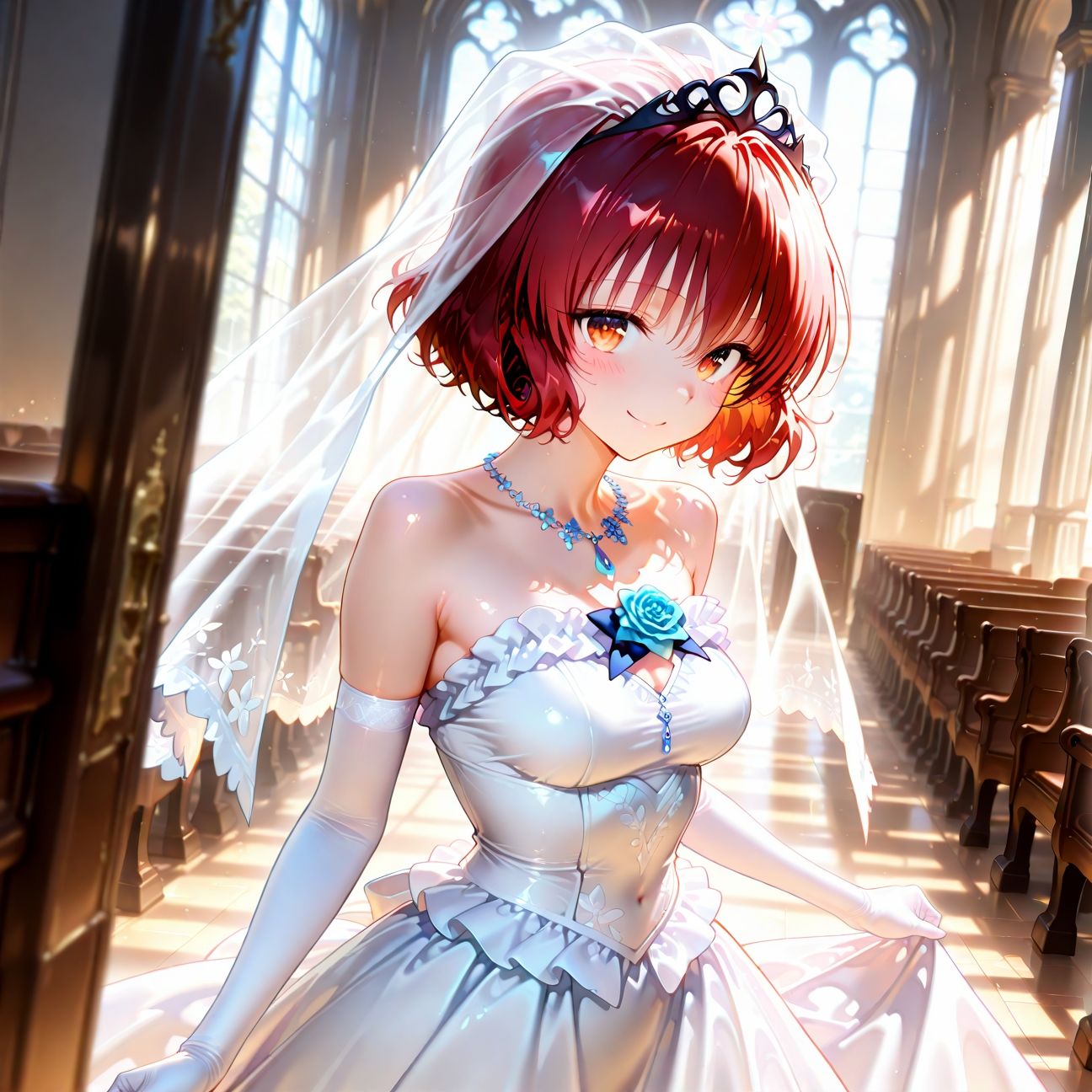 【Part7】ウェディングドレスで浮気セックス！婚前最後のお遊び♪ - サンプル画像 1