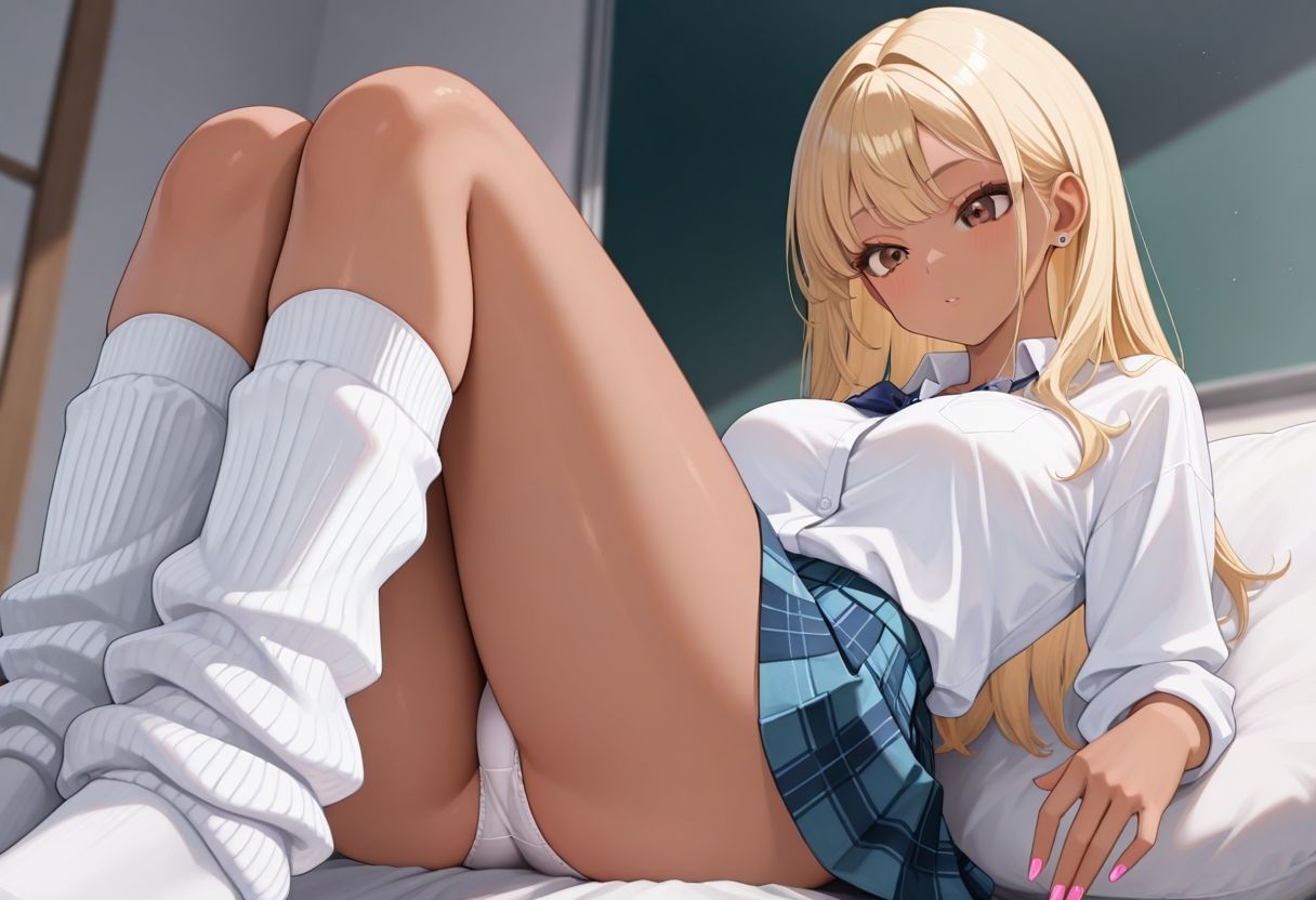 見せつけ性活  黒ギャル - サンプル画像 4