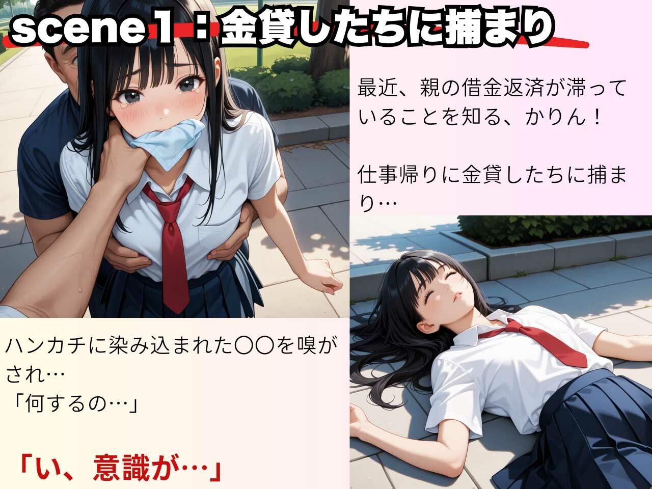 【快楽堕ち】女子校生を拘束監禁！借金のかたに彼氏専用まんこ貫通！ - サンプル画像 3