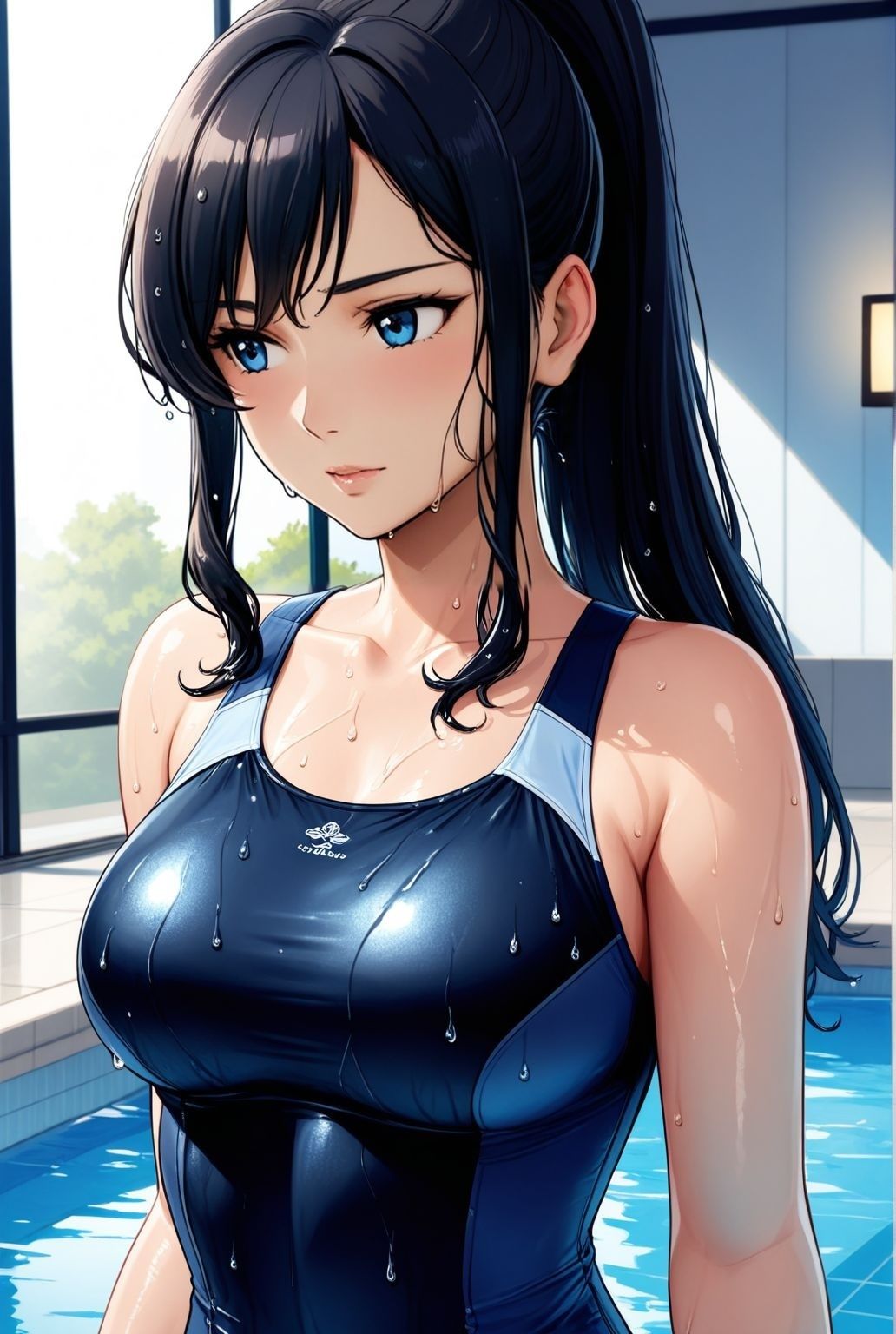 しっとり濡れる人妻熟女  水泳教室で妖艶に堕ちて - サンプル画像 2