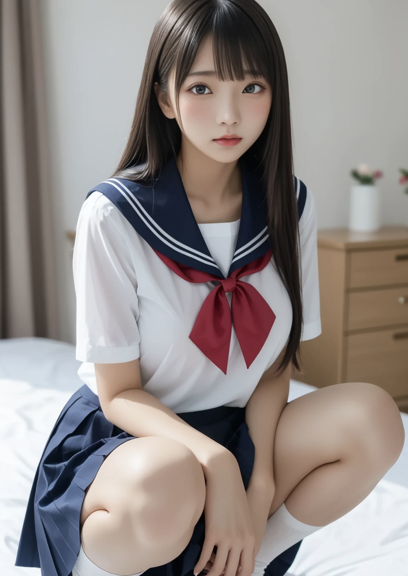 今日だけ！セーラー服っ！！如月クレア - サンプル画像 1