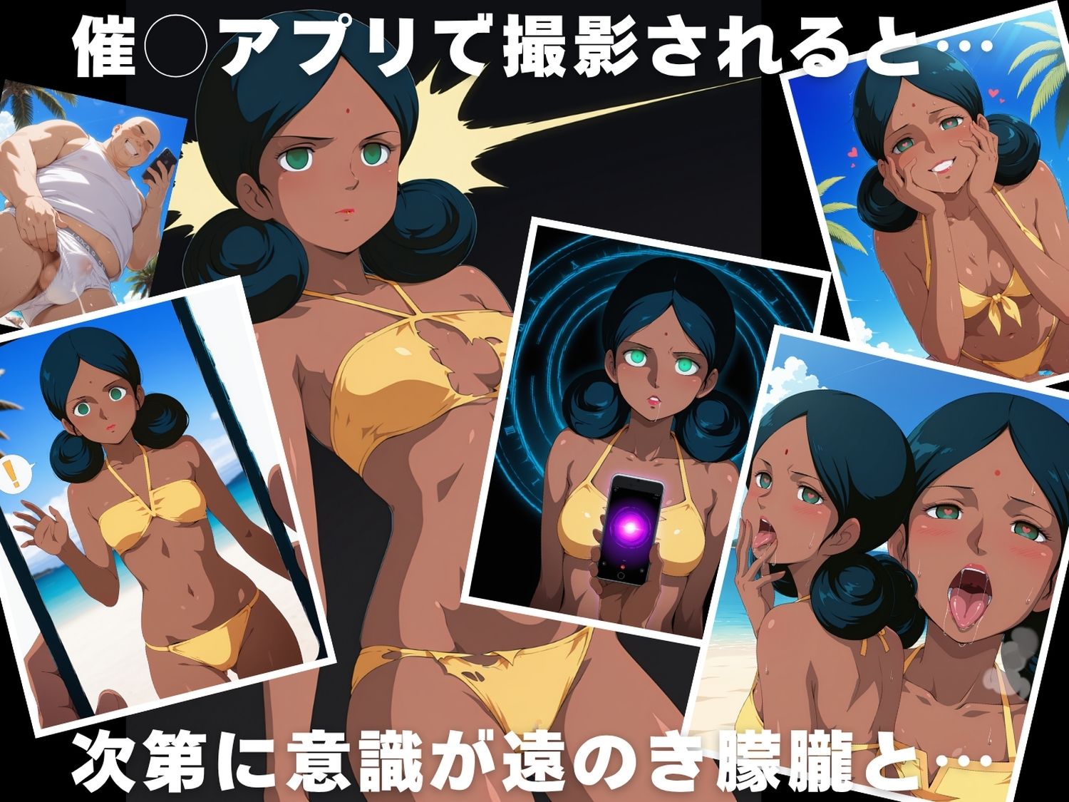 【催◯・水着・妊娠】ララァ・●ン - サンプル画像 2