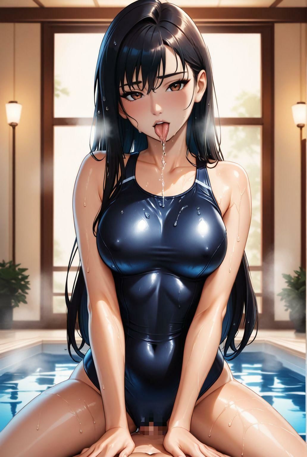 しっとり濡れる若熟女人妻  プールサイドで囁く欲情 - サンプル画像 6