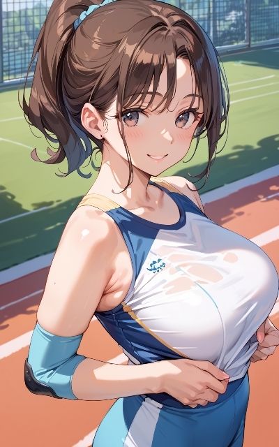 人妻アスリートのエロエロトレーニング - サンプル画像 1