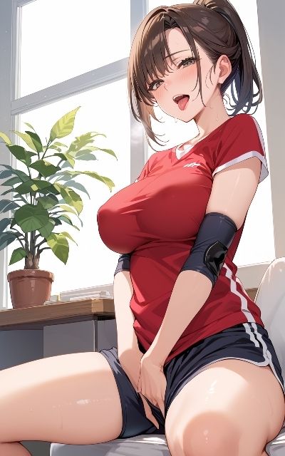 人妻アスリートのエロエロトレーニング - サンプル画像 2