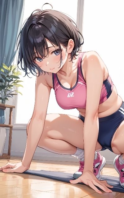 人妻アスリートのエロエロトレーニング - サンプル画像 6