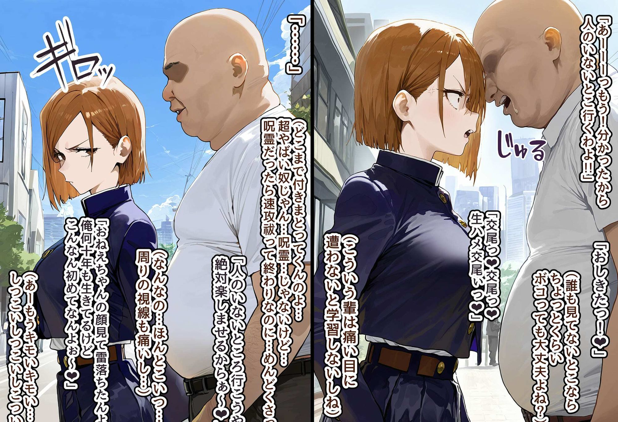 男勝りな強気美少女・釘崎野薔薇ちゃんは孕ませおじさんのデカマラファックで即敗北！〜ドMで甘えん坊な妊婦妻に堕ちる〜 - サンプル画像 3