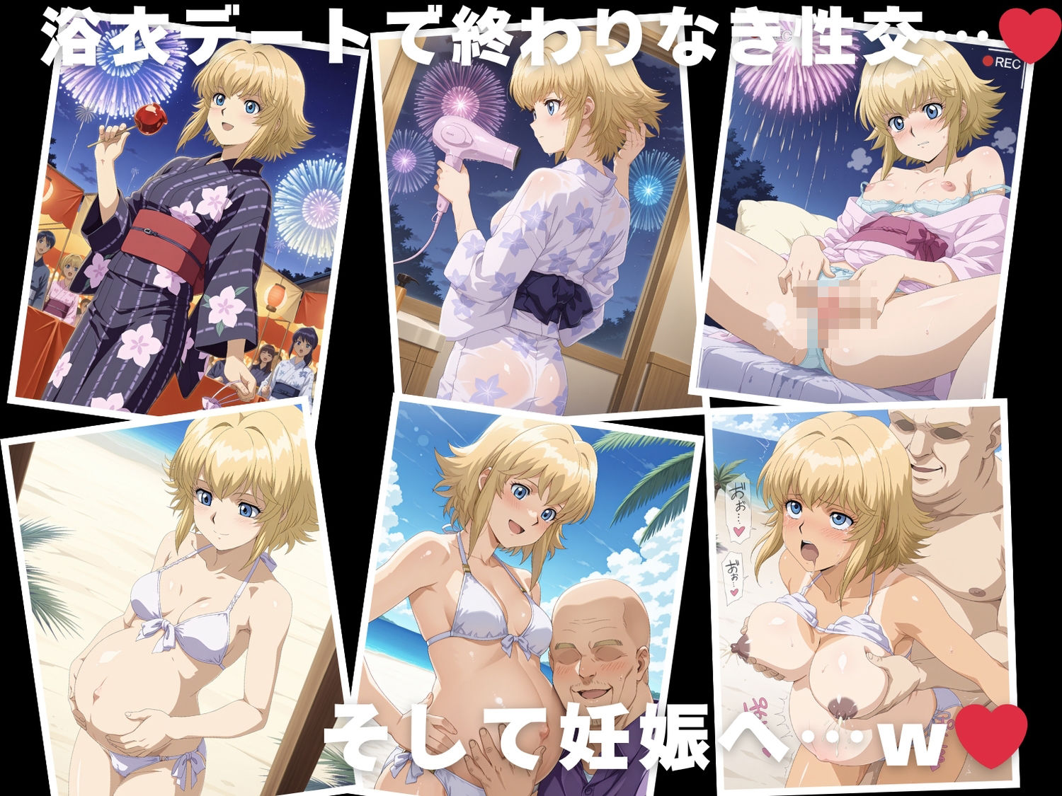 【催◯・水着・妊娠】リ●ア・フロ●ベール - サンプル画像 10