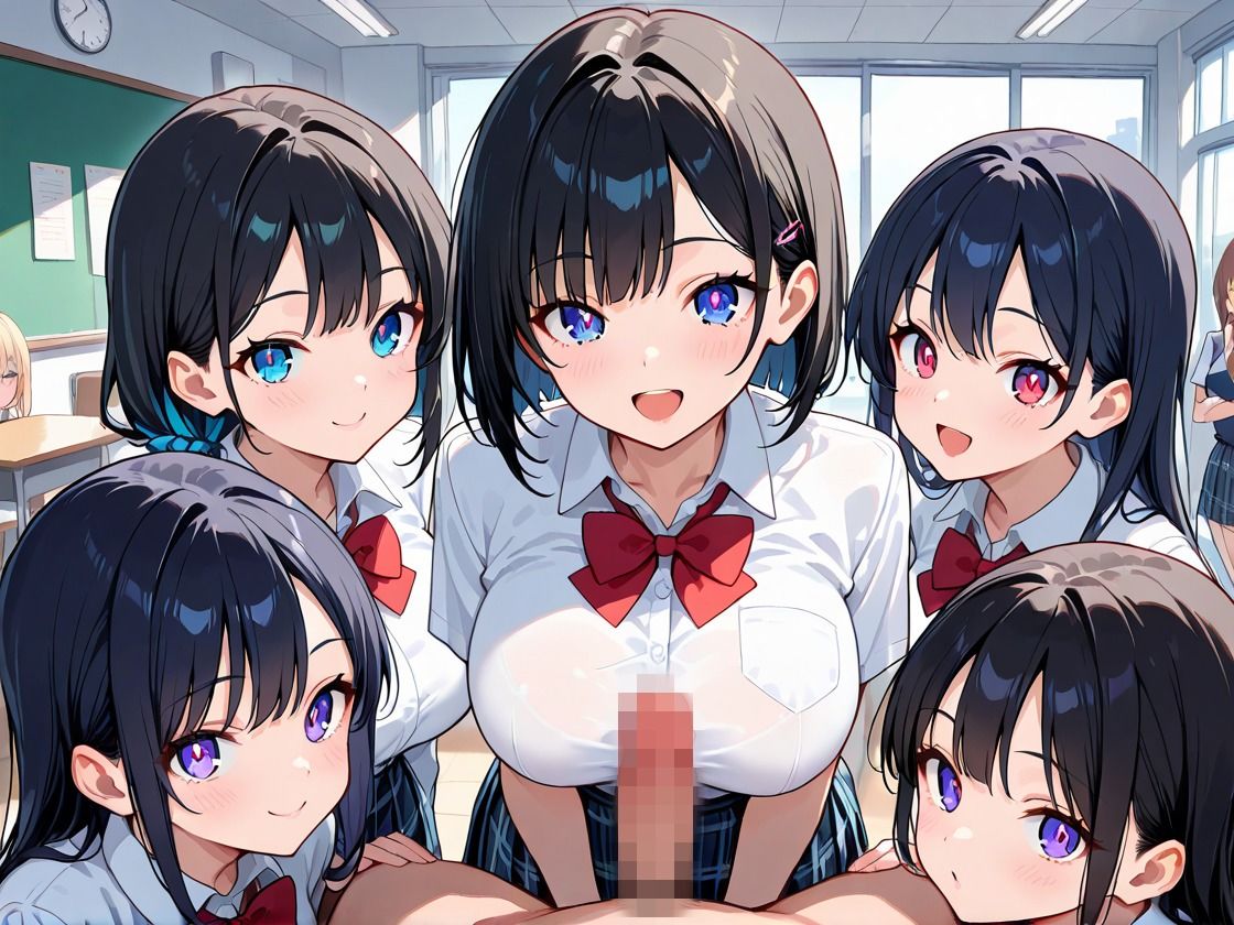 パンチラハーレム学園 クラスの女子全員と中出しSEX - サンプル画像 2