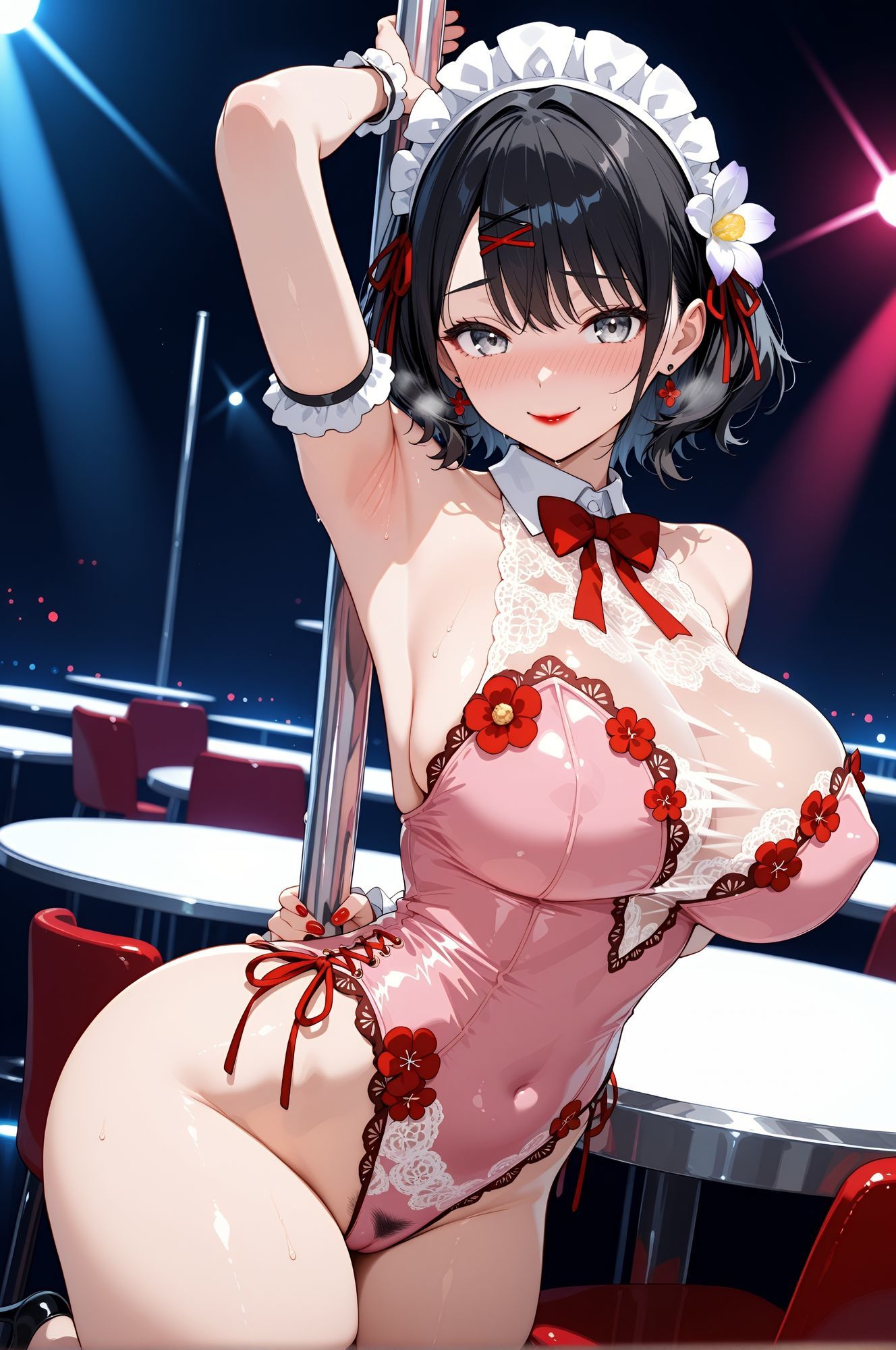 運動神経0のお母さんがポールダンスに挑戦するCG集 - サンプル画像 7