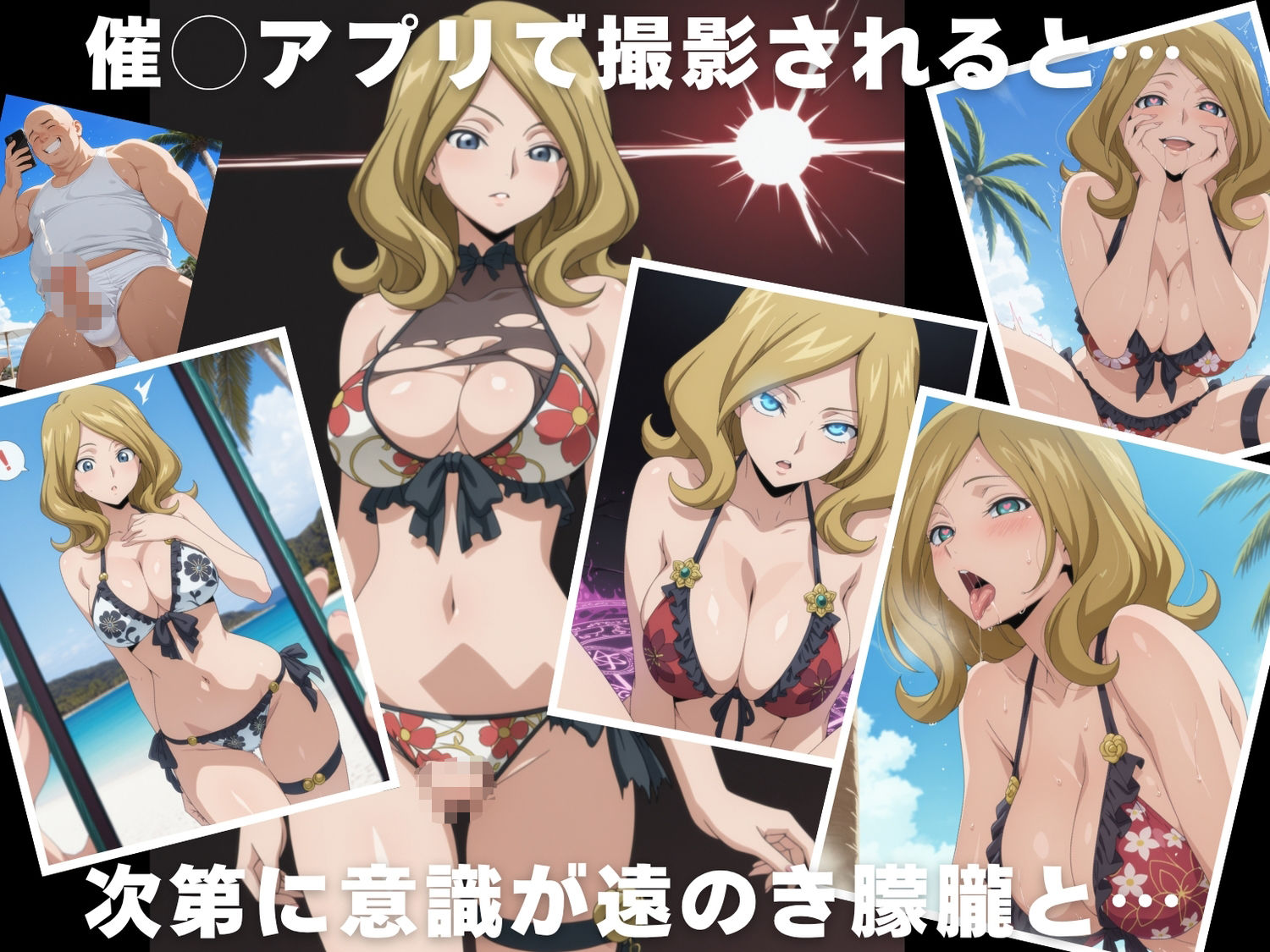 【催◯・水着・妊娠】ミ●イ・アッシュフォード - サンプル画像 2