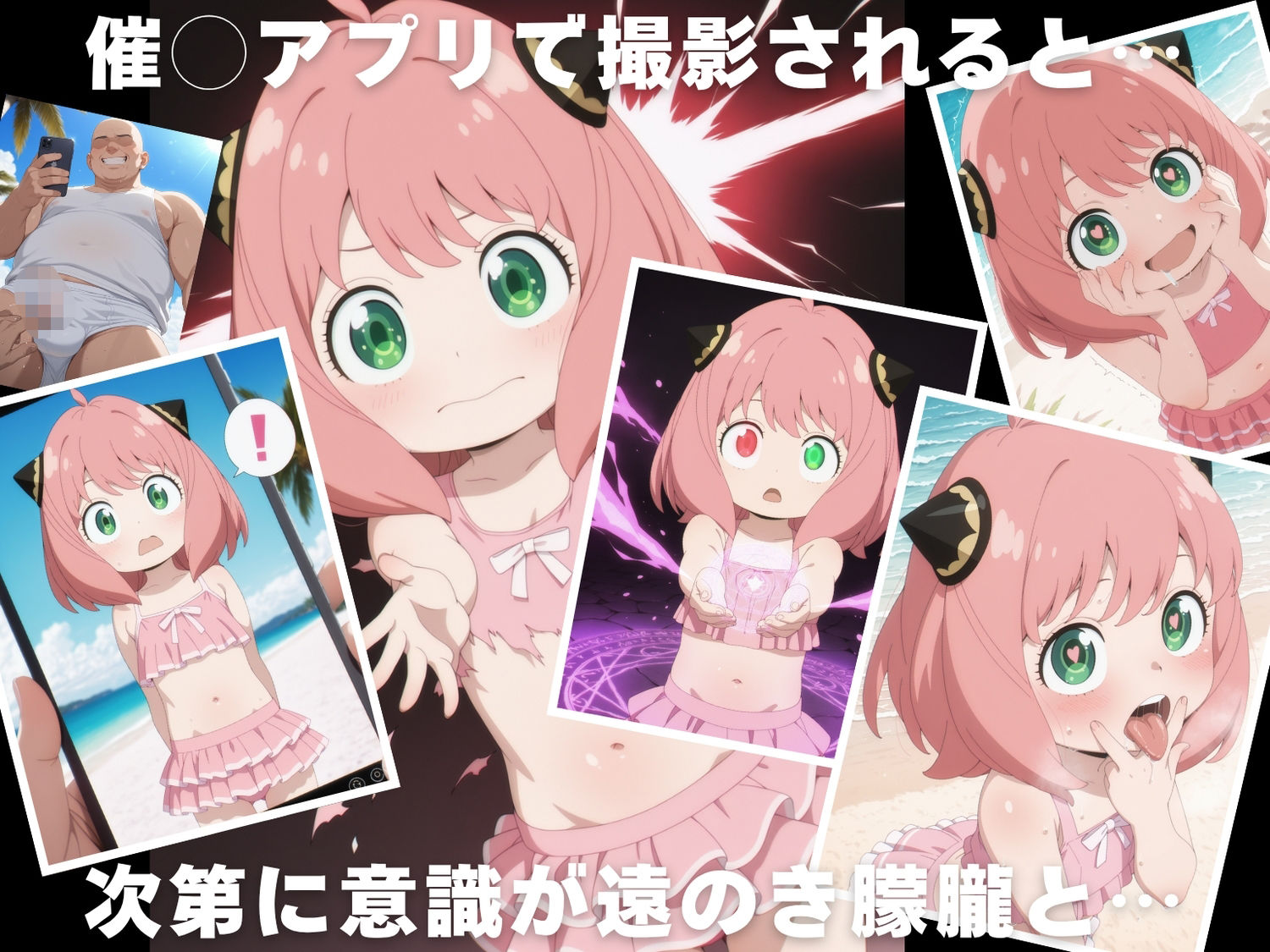 【催◯・水着・妊娠】ア●ニャ・フォージャー - サンプル画像 2