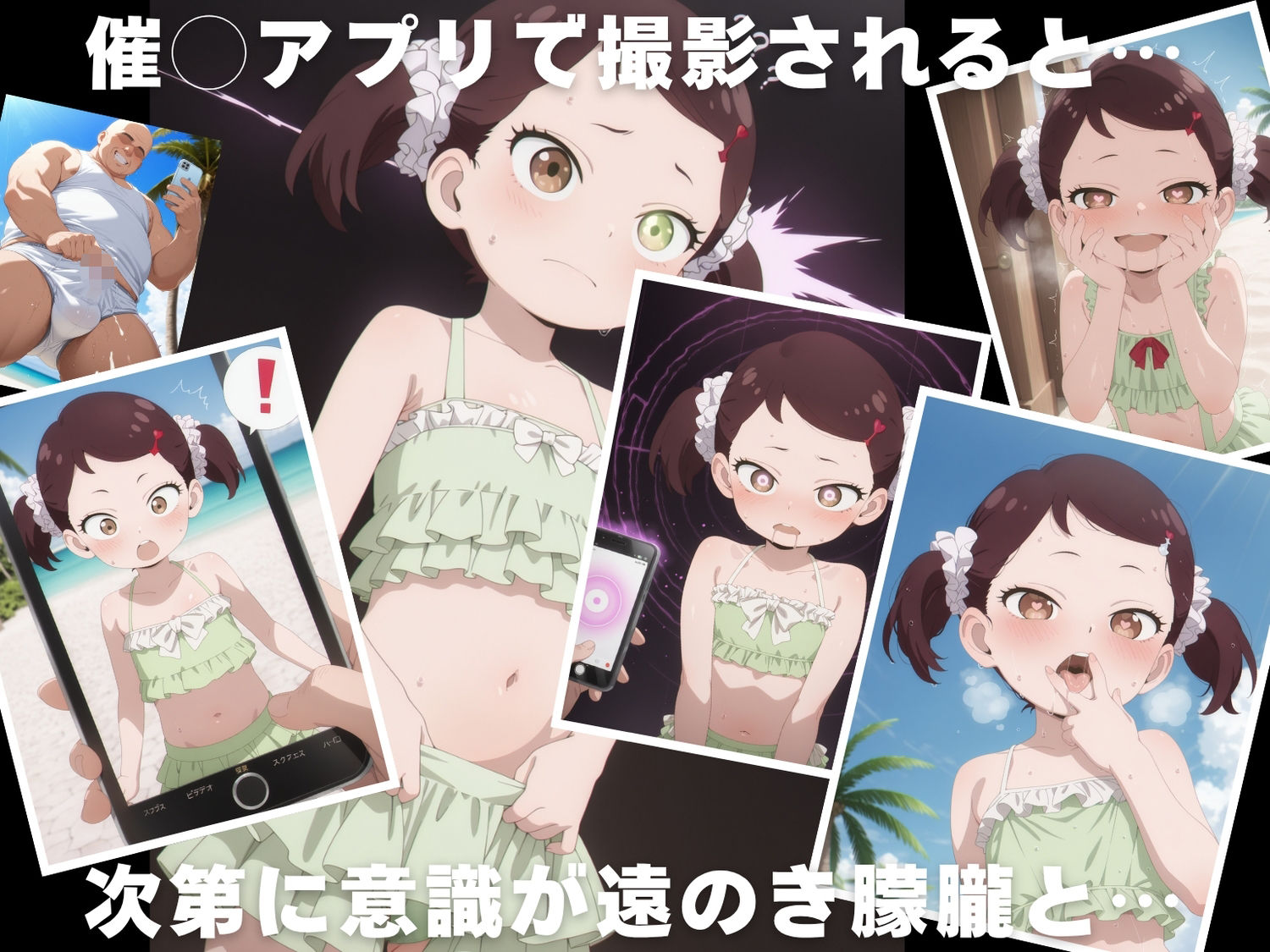 【催◯・水着・妊娠】ベ●キー・ブラックベル - サンプル画像 2