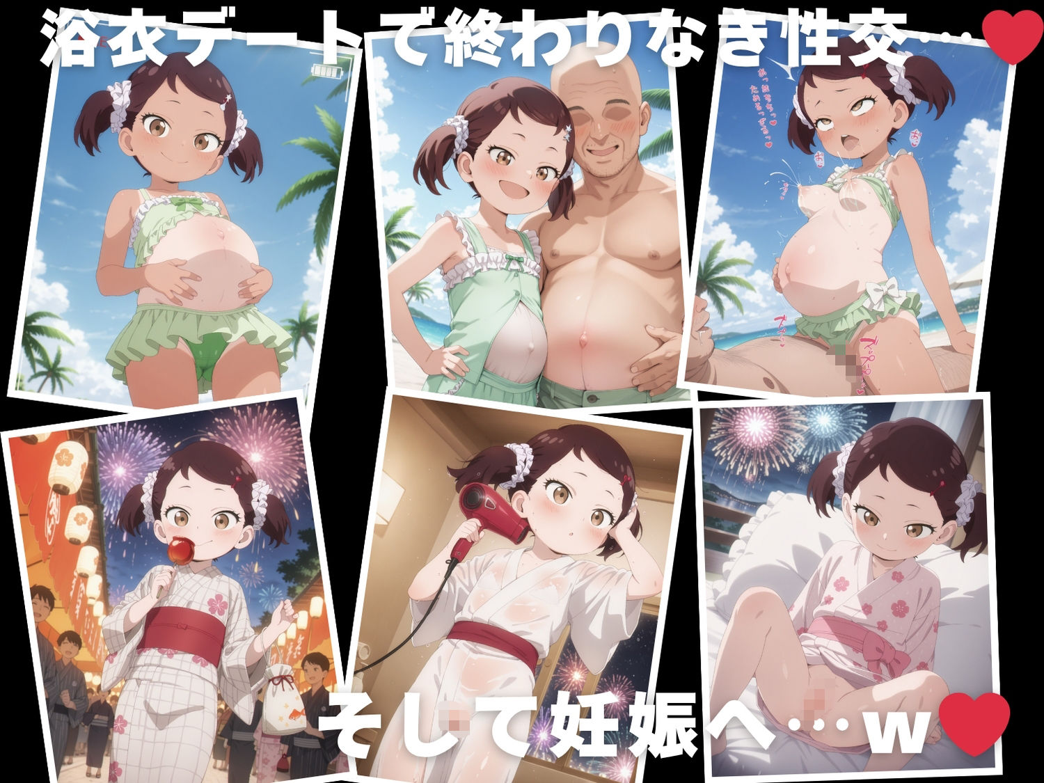 【催◯・水着・妊娠】ベ●キー・ブラックベル - サンプル画像 10