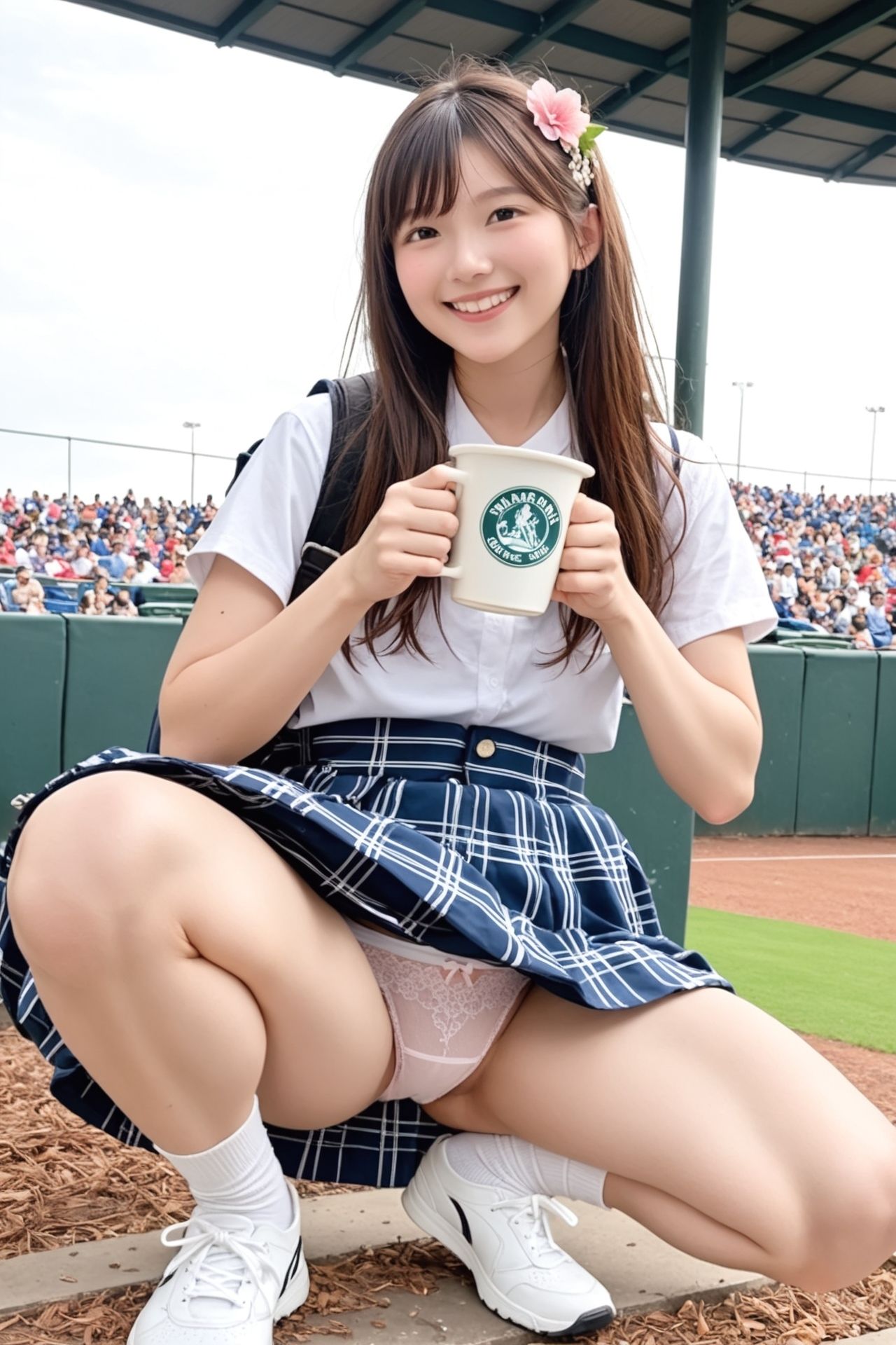 ナンバーワン売り子のヒミツ（はーと）パンチラサービス - サンプル画像 4