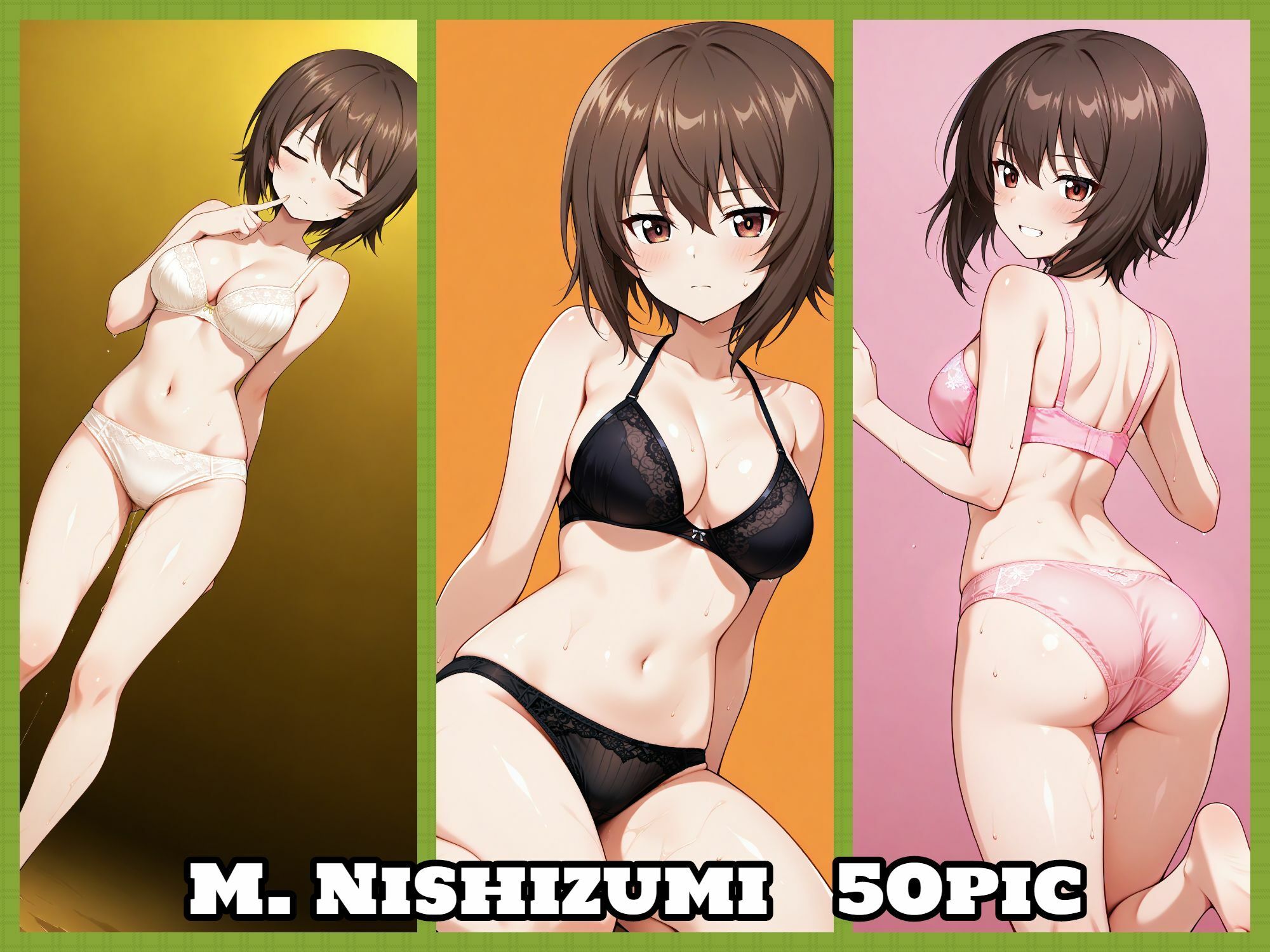 Girls underwear panties and bra 黒森峰編 - サンプル画像 3