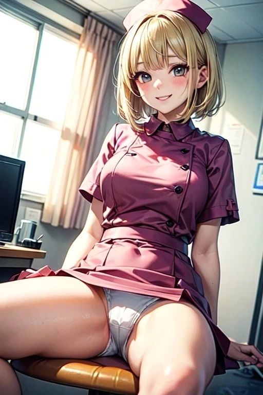 金髪ナースED治療パンチラ画像集 - サンプル画像 1